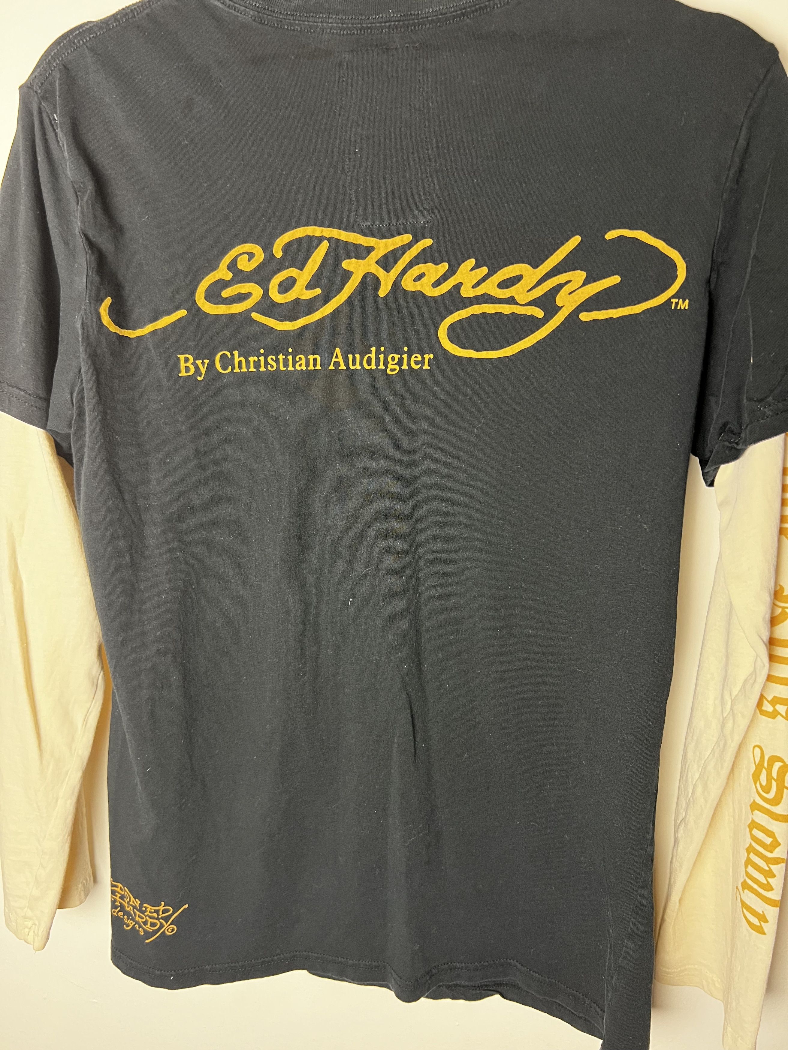 Ed Hardy Vintage Ed Hardy by Christian Audigier Rhinestone Tiger Face Size US S / EU 44-46 / 1 - 10 Thumbnail