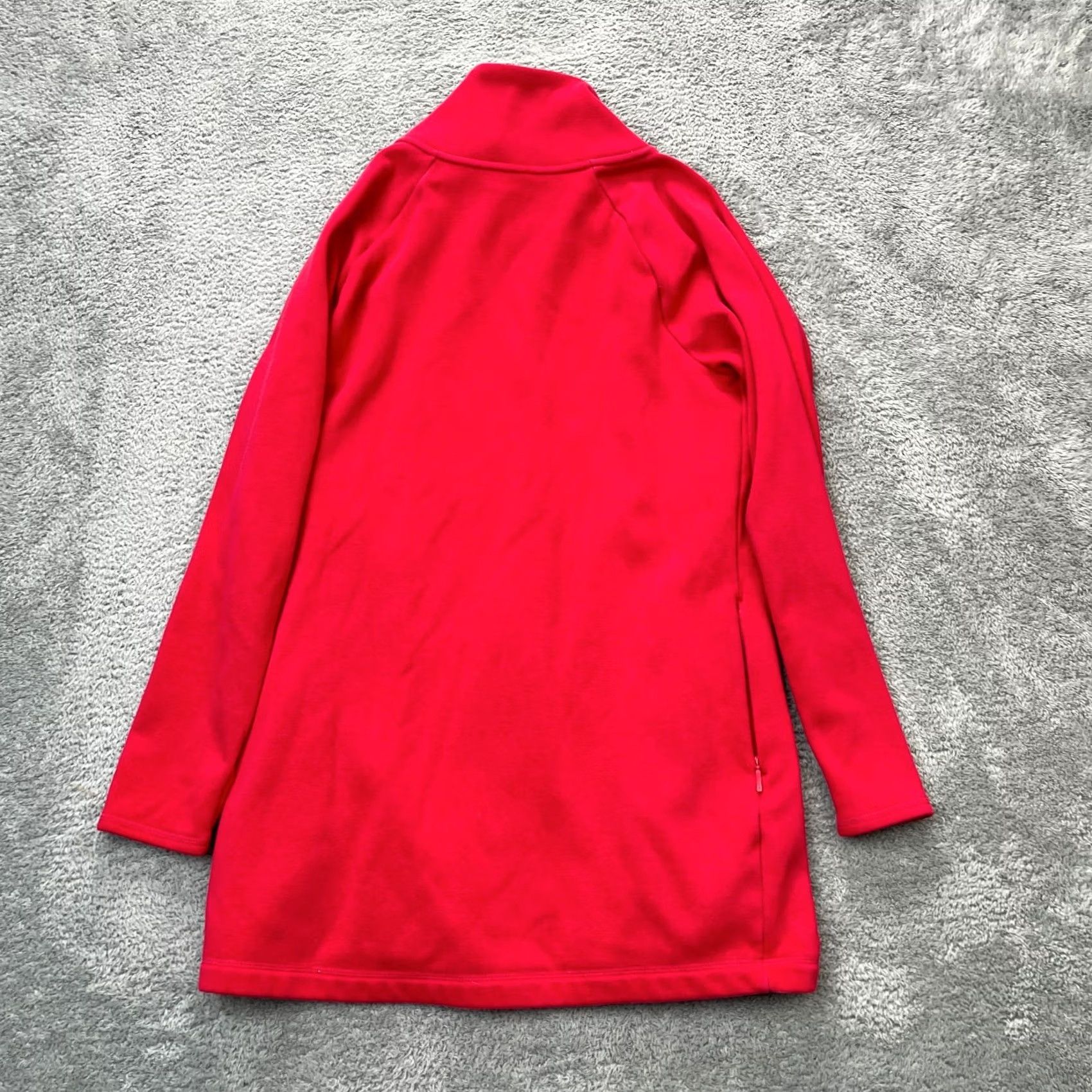 Athleta Athleta Jacket Womens S Red Cozy Karma Asym Sweatshirt Yoga Gym Pullover Basic Jacket Size S / US 4 / IT 40 - 2 Thumbnail