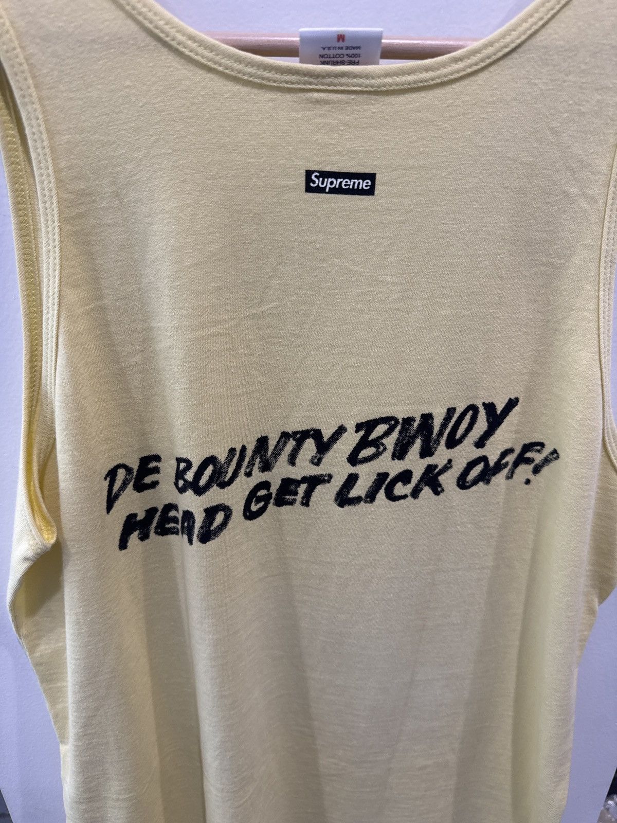 Supreme Supreme Bounty Hunter Tank Top Yellow Size US M / EU 48-50 / 2 - 4 Thumbnail