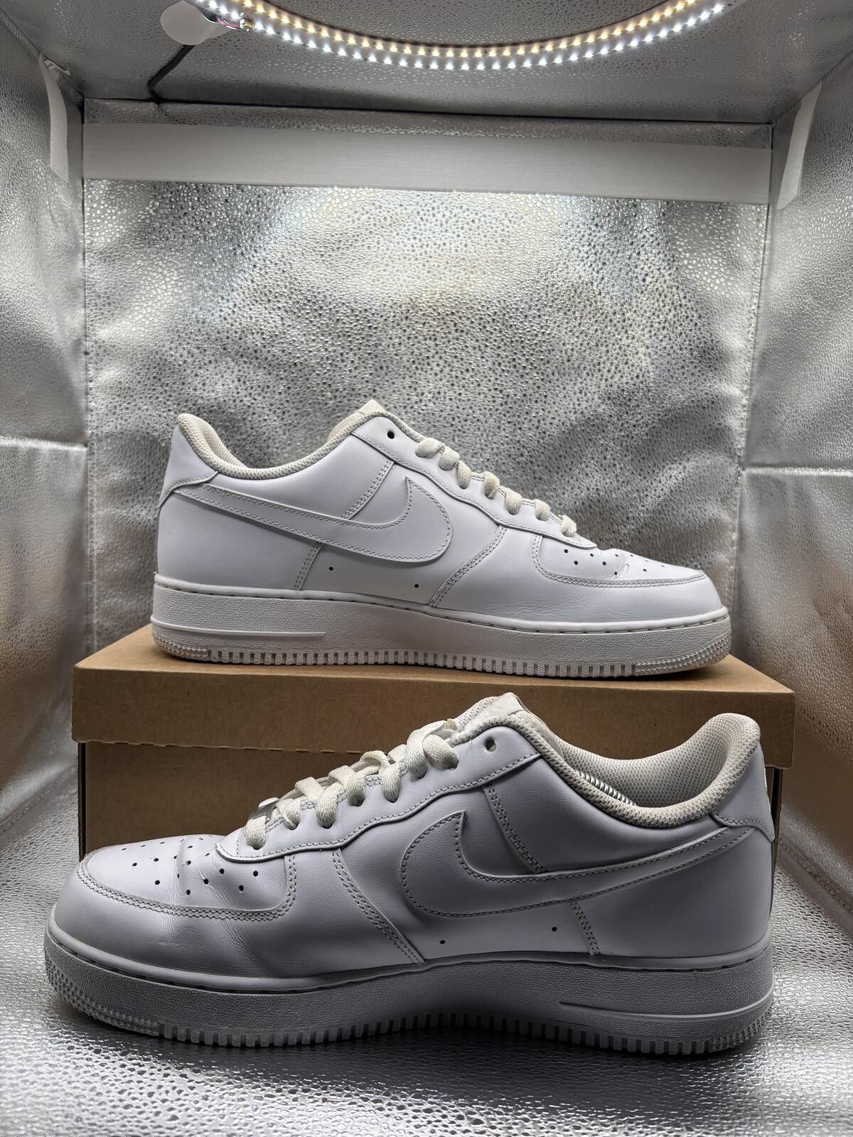 Nike Nike Air Force 1 low triple white Size US 11.5 / EU 44-45 - 5 Thumbnail
