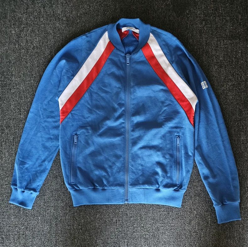 Givenchy Givenchy Blue Varsity Jacket with Stripes-yf Size US S / EU 44-46 / 1 - 1 Thumbnail