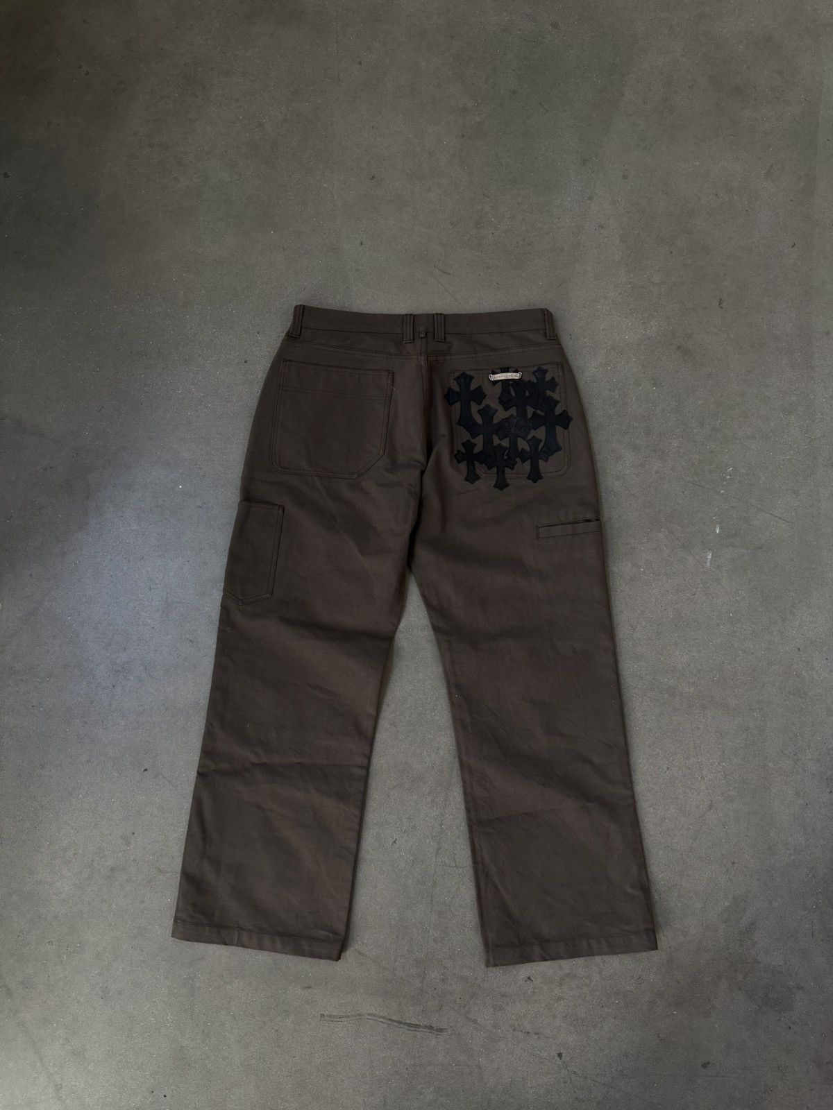 Chrome Hearts RARE! Chrome Hearts Flooded Back Patches Carpenter Pants Size US 36 / EU 52 - 1 Thumbnail