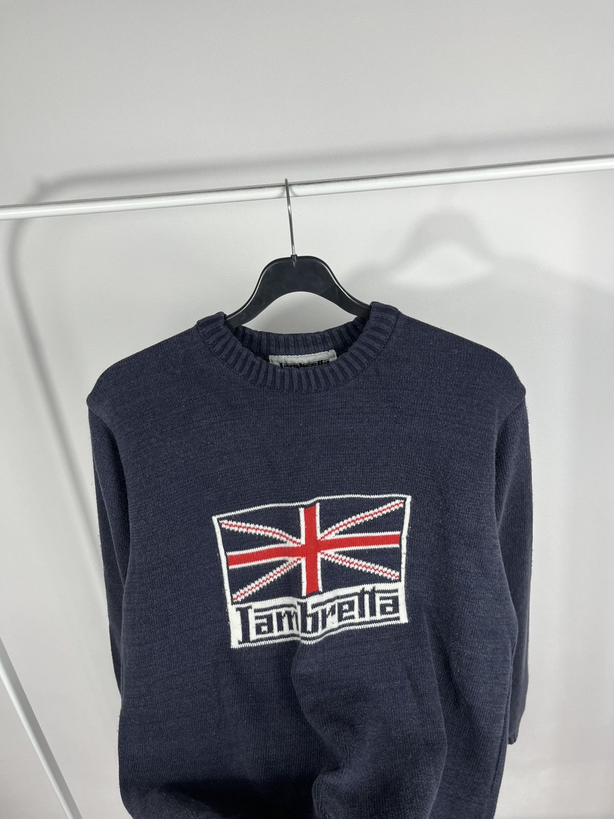 Lambretta Lambretta Union Jack Logo Knit Sweater Navy Mod Scooter M Size US M / EU 48-50 / 2 - 5 Thumbnail
