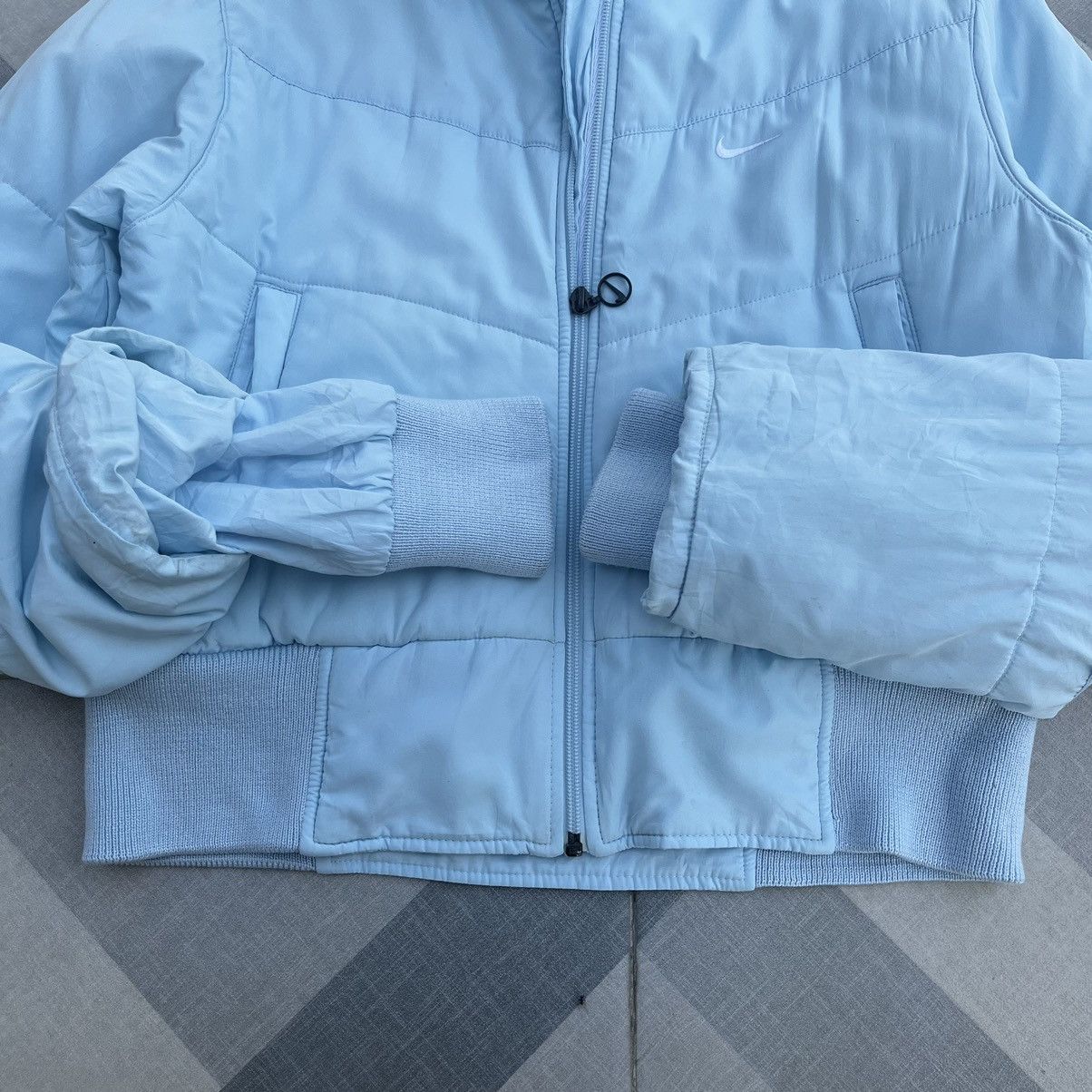 Nike × Vintage Vintage Nike Puffer Crop Puffer Jacket Size M / US 6-8 / IT 42-44 - 5 Thumbnail