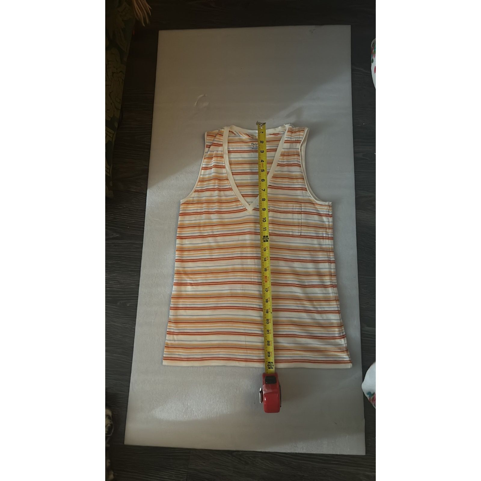Madewell Madewell Fieldgate V-Neck Striped Picket Tank Top XXS/L NEW Size XXS / US 00 / IT 34 - 5 Thumbnail