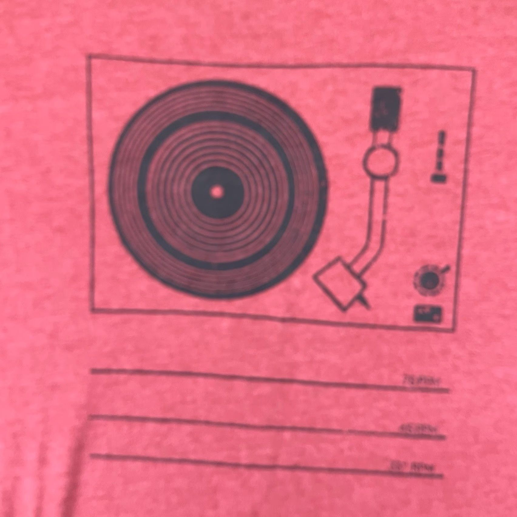 Banana Republic Banana Republic Eco T-Shirt Mens Large Brick Red Retro Record Player Size US L / EU 52-54 / 3 - 3 Thumbnail