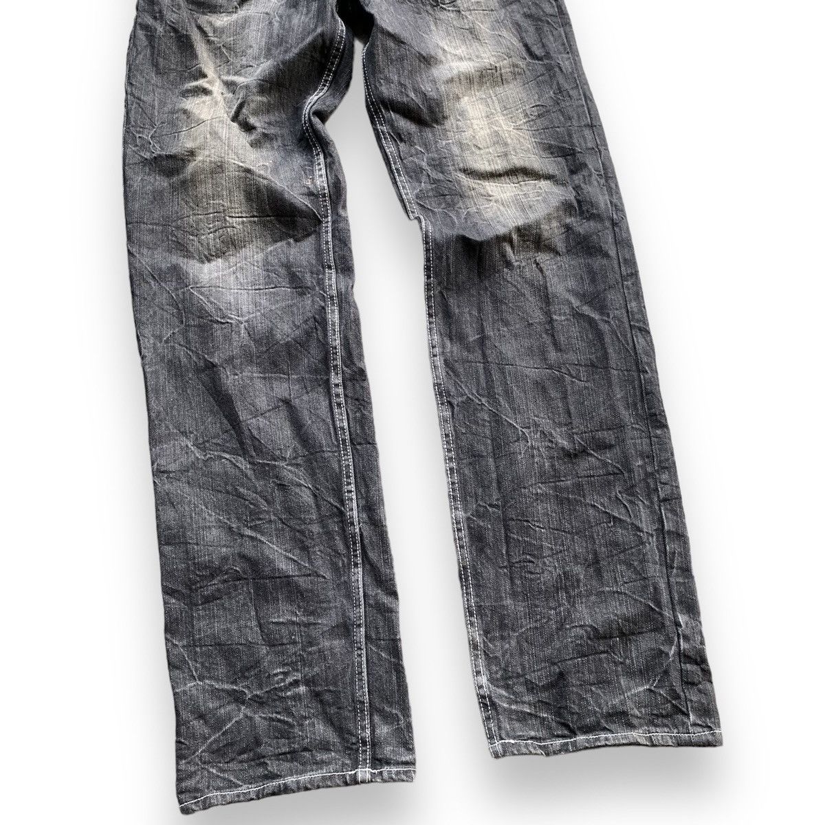 If Six Was Nine × Japanese Brand × Le Grande Bleu (L.G.B.) Wild life skull flare denim Size US 34 / EU 50 - 4 Thumbnail