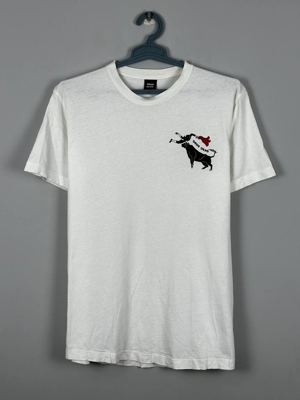 Drop Dead Clothing Drop dead White Steetwear Bull T Shirt Size US L / EU 52-54 / 3 - 2 Thumbnail