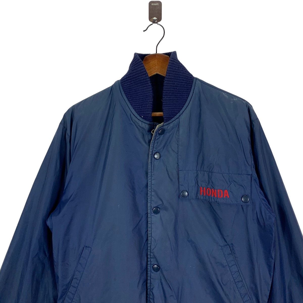 Honda × Mizuno 🔥🔥VINTAGE HONDA RACING MOTORSPORTS LIGHT ZIPPER JACKET Size US M / EU 48-50 / 2 - 4 Thumbnail