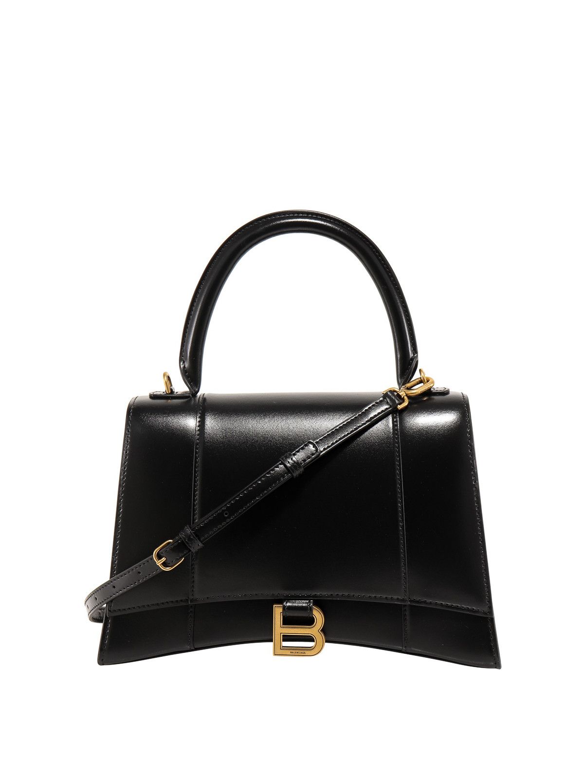 Balenciaga o1bcso1str0226 Size: OS / Hourglass Handbag in Black Size ONE SIZE - 1 Thumbnail