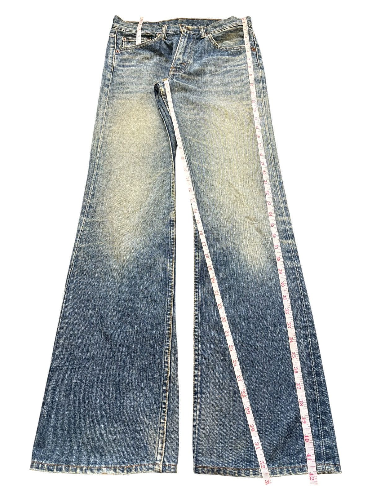 Levi's Vintage 90s Levis 517 Mud Wash Distress Flare Jeans Size US 28 / EU 44 - 7 Thumbnail