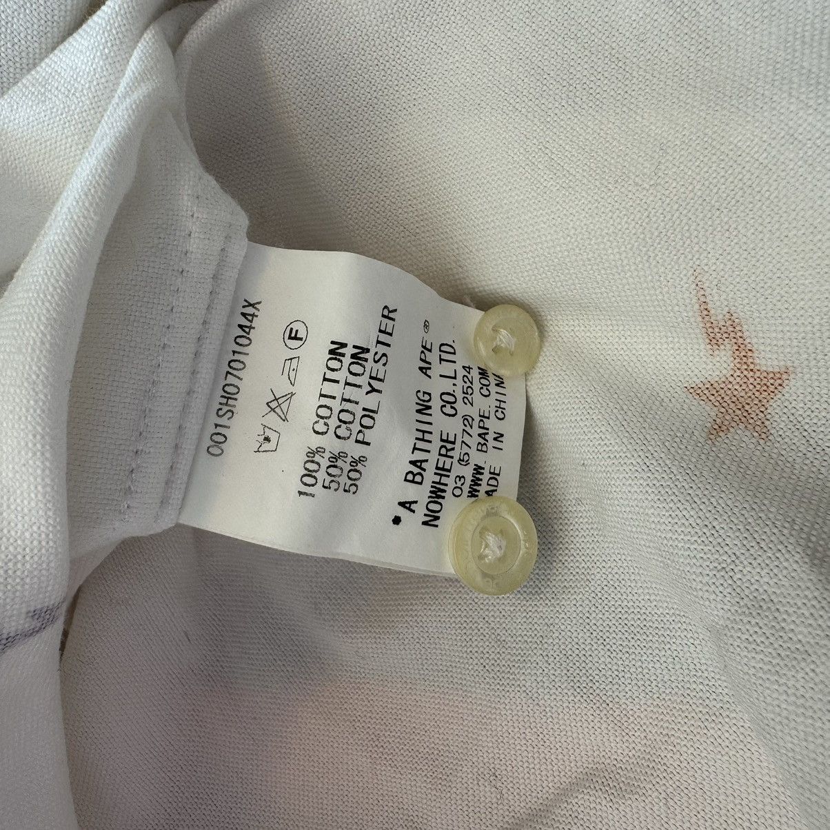 Bape OG Multicolor Star Pattern Long Sleeve Button Up Shirt Size US M / EU 48-50 / 2 - 15 Thumbnail