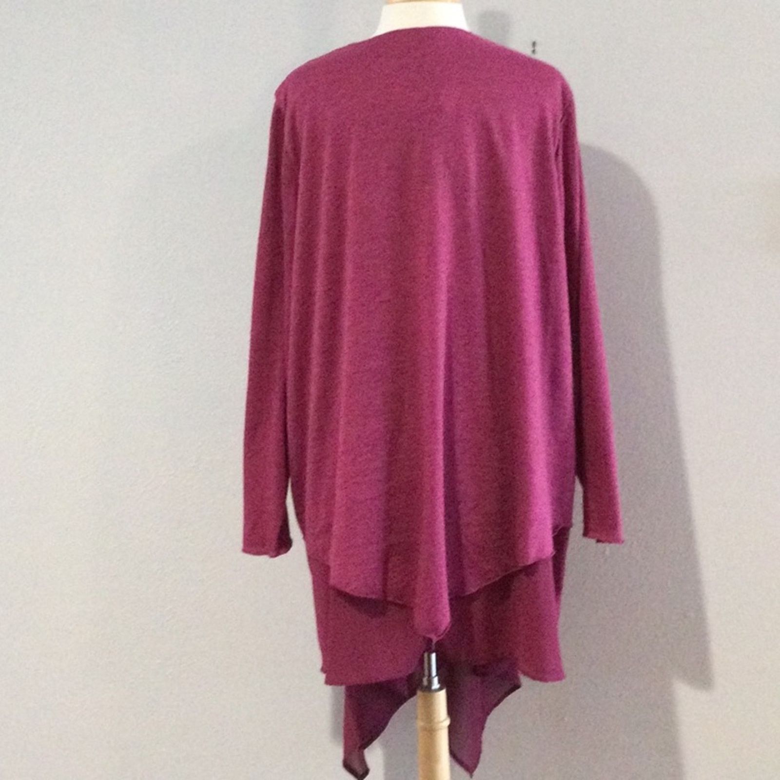 Other Gozzip Purple Long Sleeve Oversized Cardigan Jacket L NWT Size L / US 10 / IT 46 - 7 Thumbnail