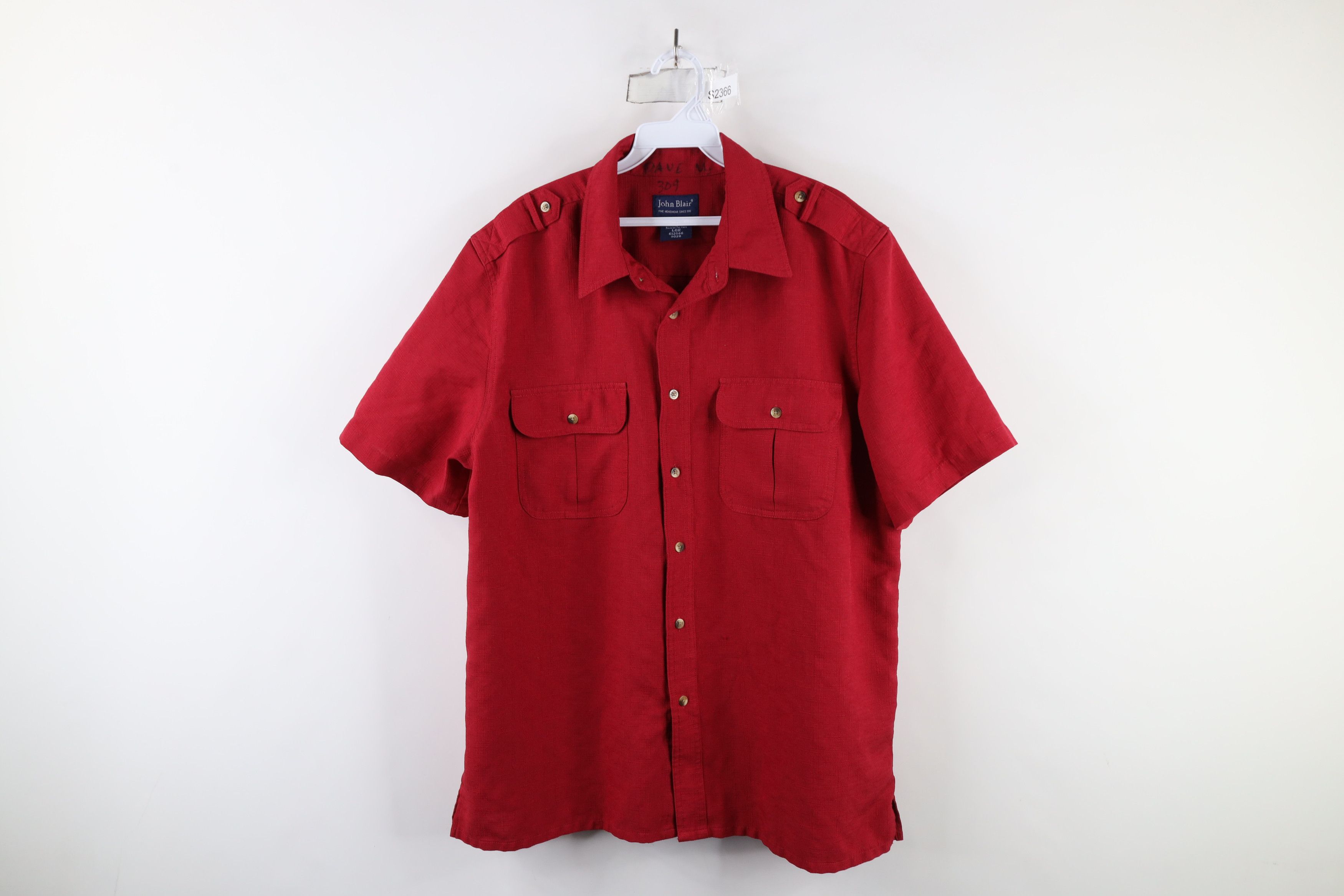 Vintage Vintage 90s Streetwear Short Sleeve Collared Button Shirt Size US L / EU 52-54 / 3 - 1 Thumbnail