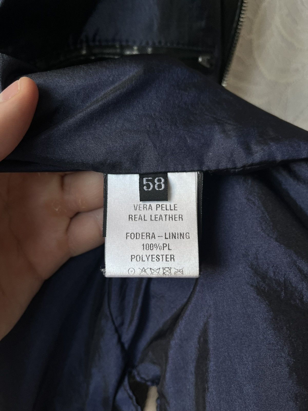 Genuine Leather Real Python Leather Italy Jacket Navy Blue Zip Up Bomber Size US L / EU 52-54 / 3 - 17 Thumbnail