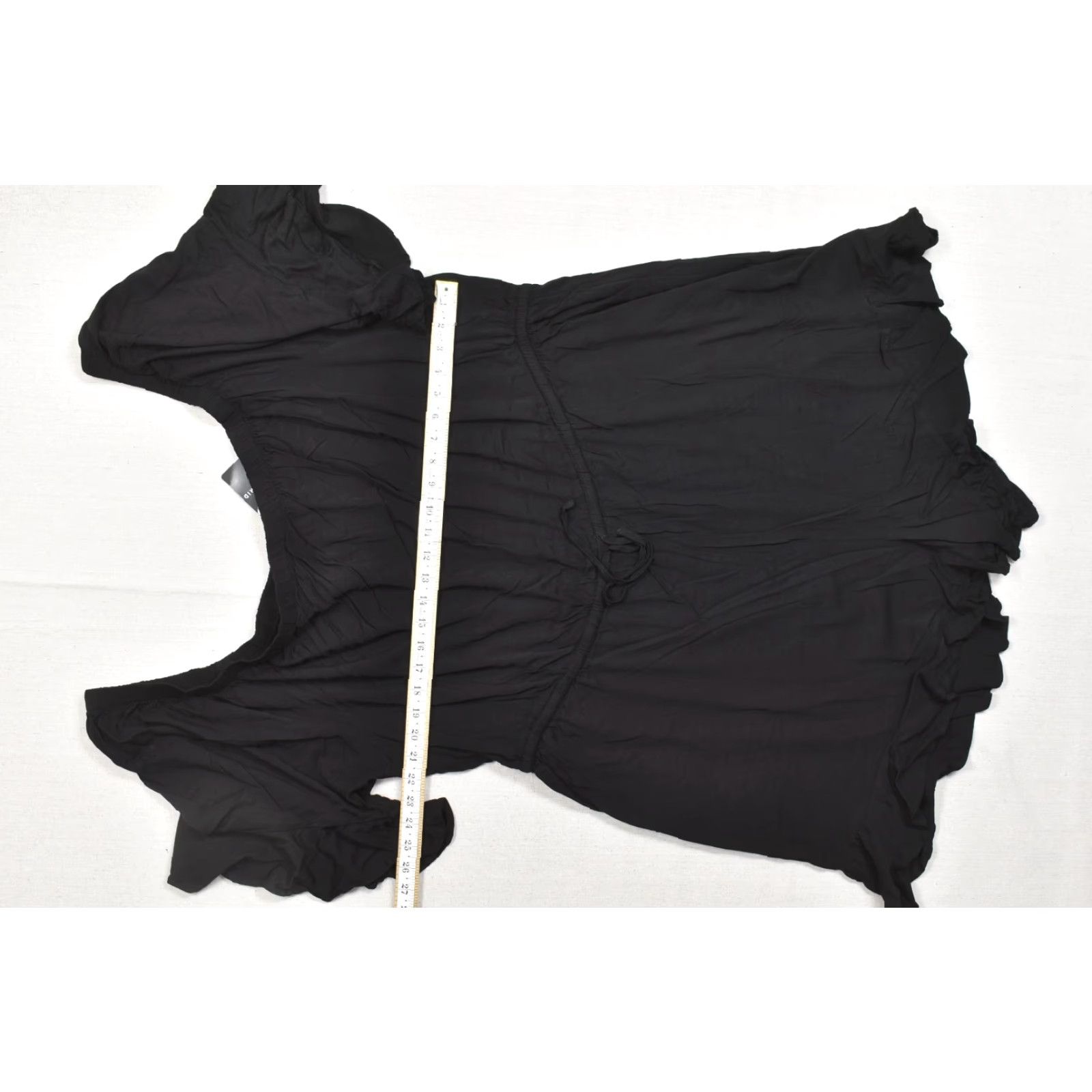 Torrid Torrid Romper Women 4 4X Plus Black Stretch Challis Off The Shoulder NWT NEW Size 40" / US 18 - 3 Thumbnail