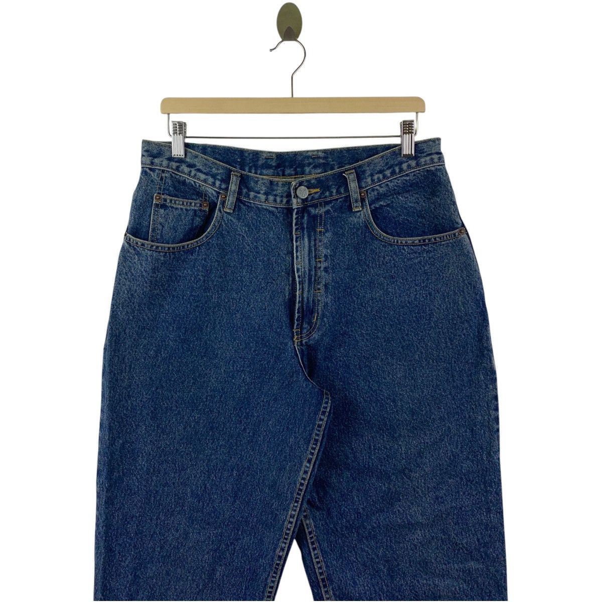 Calvin Klein × Vintage Vintage CALVIN KLEIN Straight cut blue jeans Size US 33 - 2 Thumbnail