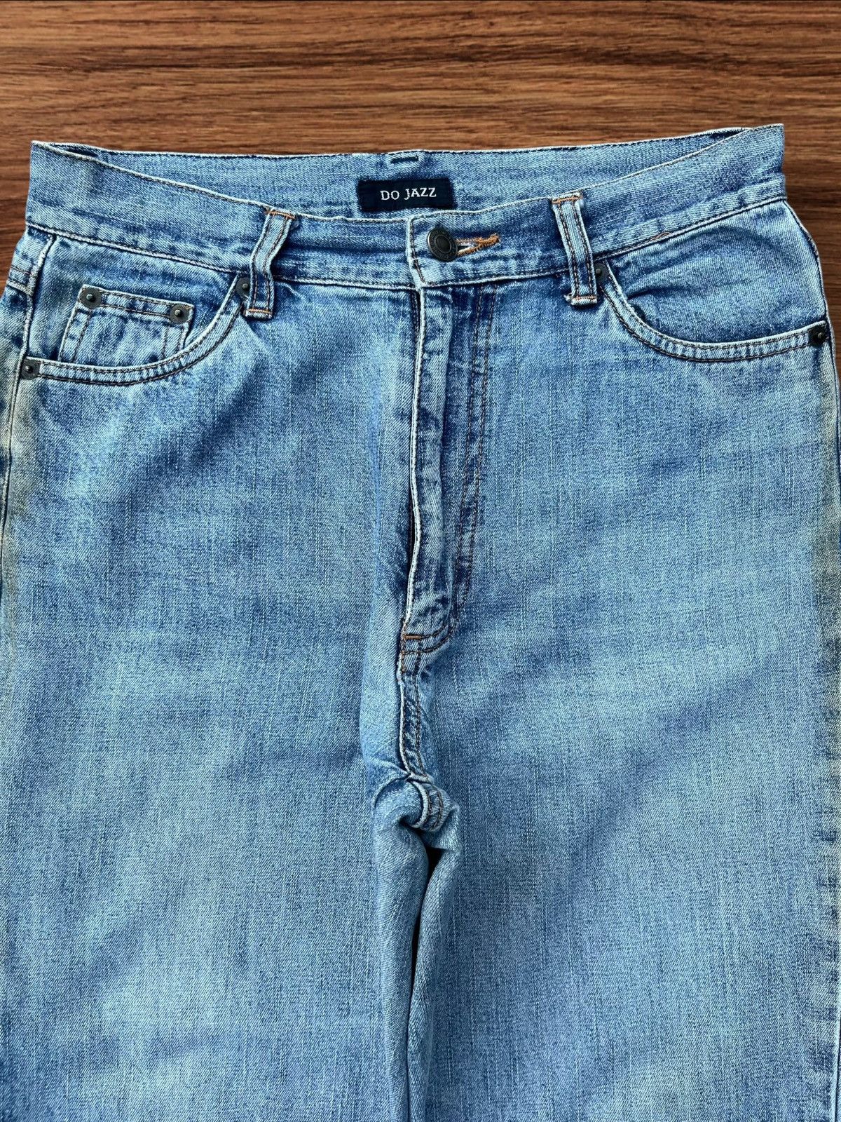 Japanese Brand Vintage Y2K Japanese Brand High Rise Blue Washed Flare Jeans Size 27" / US 4 / IT 40 - 3 Thumbnail