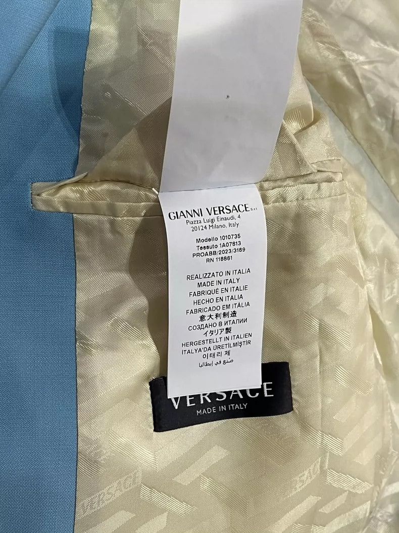 Versace Versace Multi-element print panelled wool suit Size US M / EU 48-50 / 2 - 8 Thumbnail