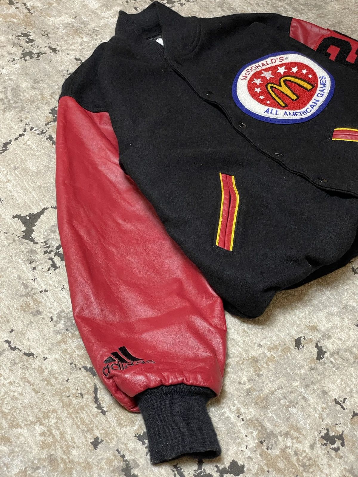 Adidas Adidas Mc Donald’s Varsity Leather Jacket Size US L / EU 52-54 / 3 - 5 Thumbnail