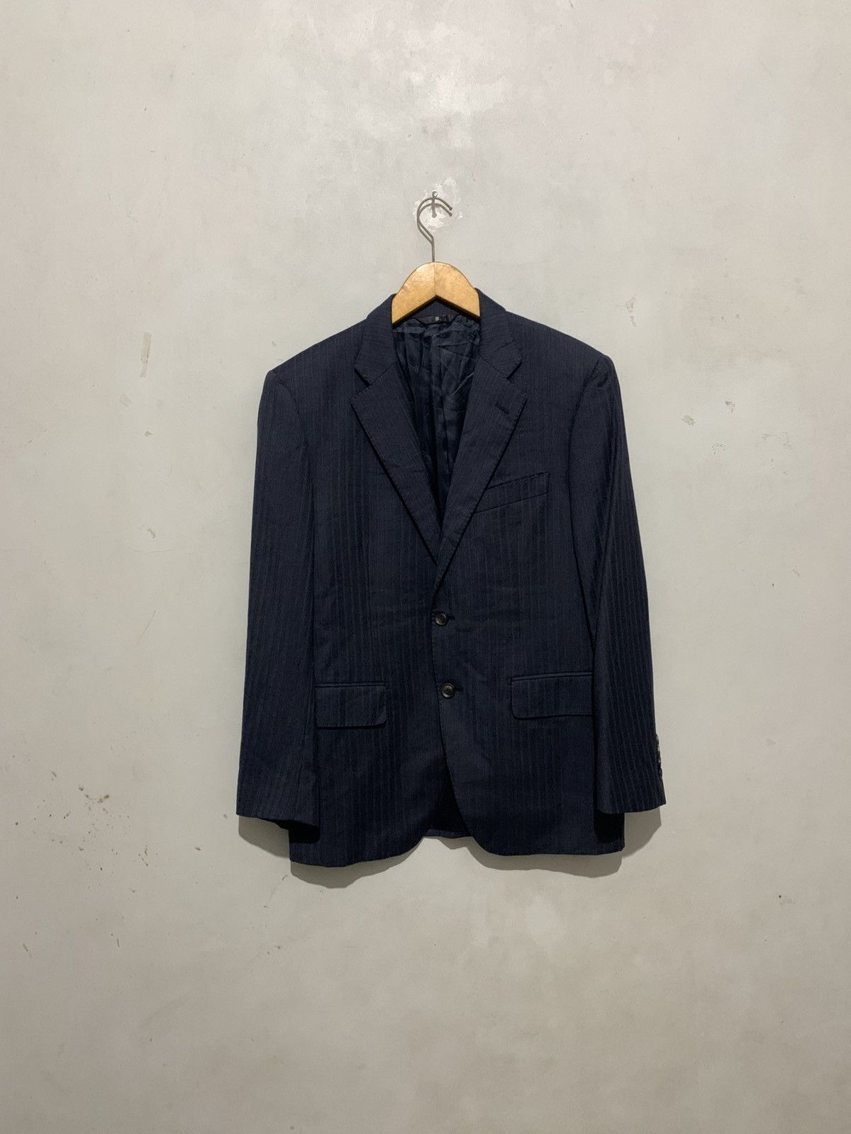 Loro Piana Loro Piana Maestro Cadel Suits Blazer Old Blue Size XL Size 40R - 1 Thumbnail