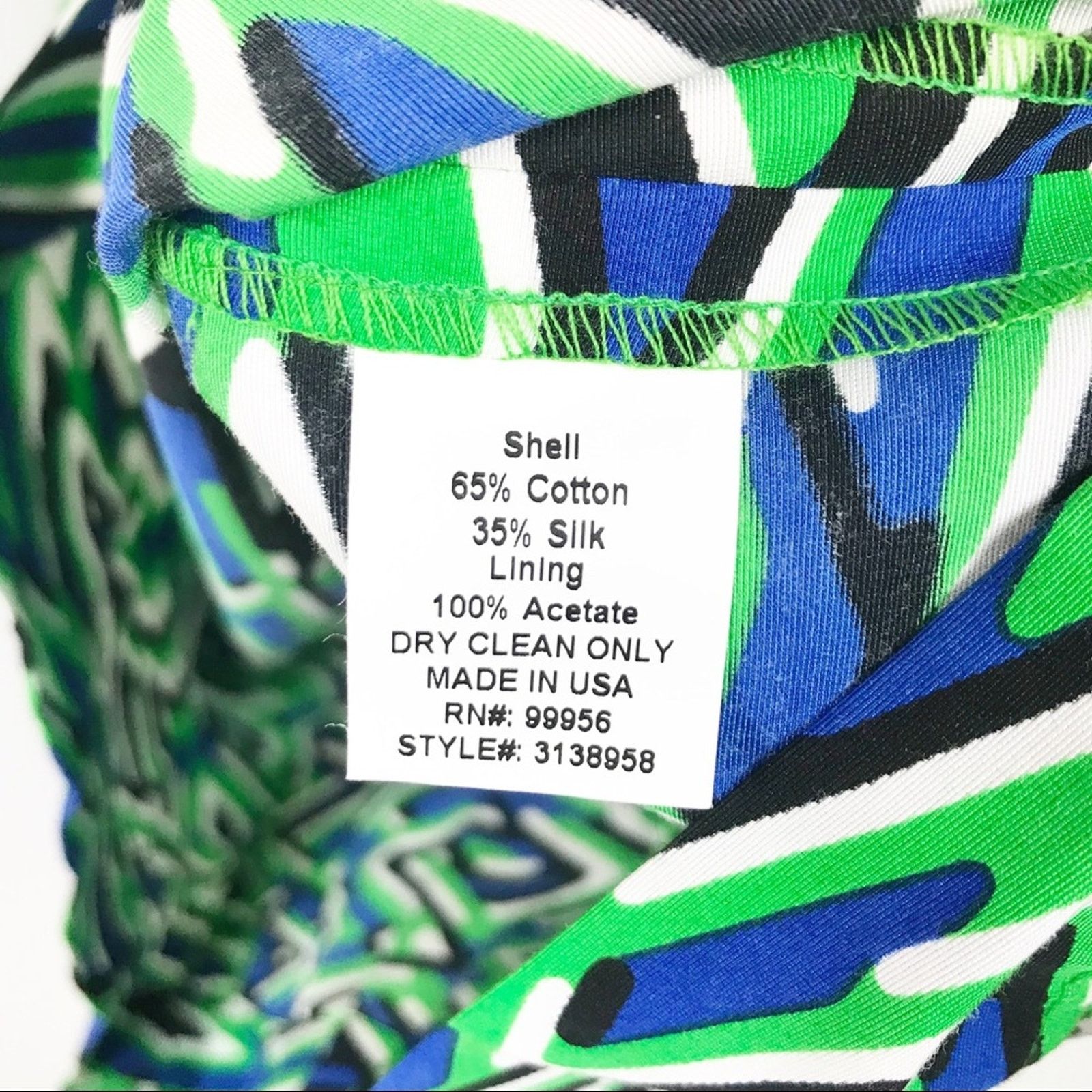 Other Shoshanna Silk Zig Zag Green Sheath Dress sz 8 Size M / US 6-8 / IT 42-44 - 7 Thumbnail