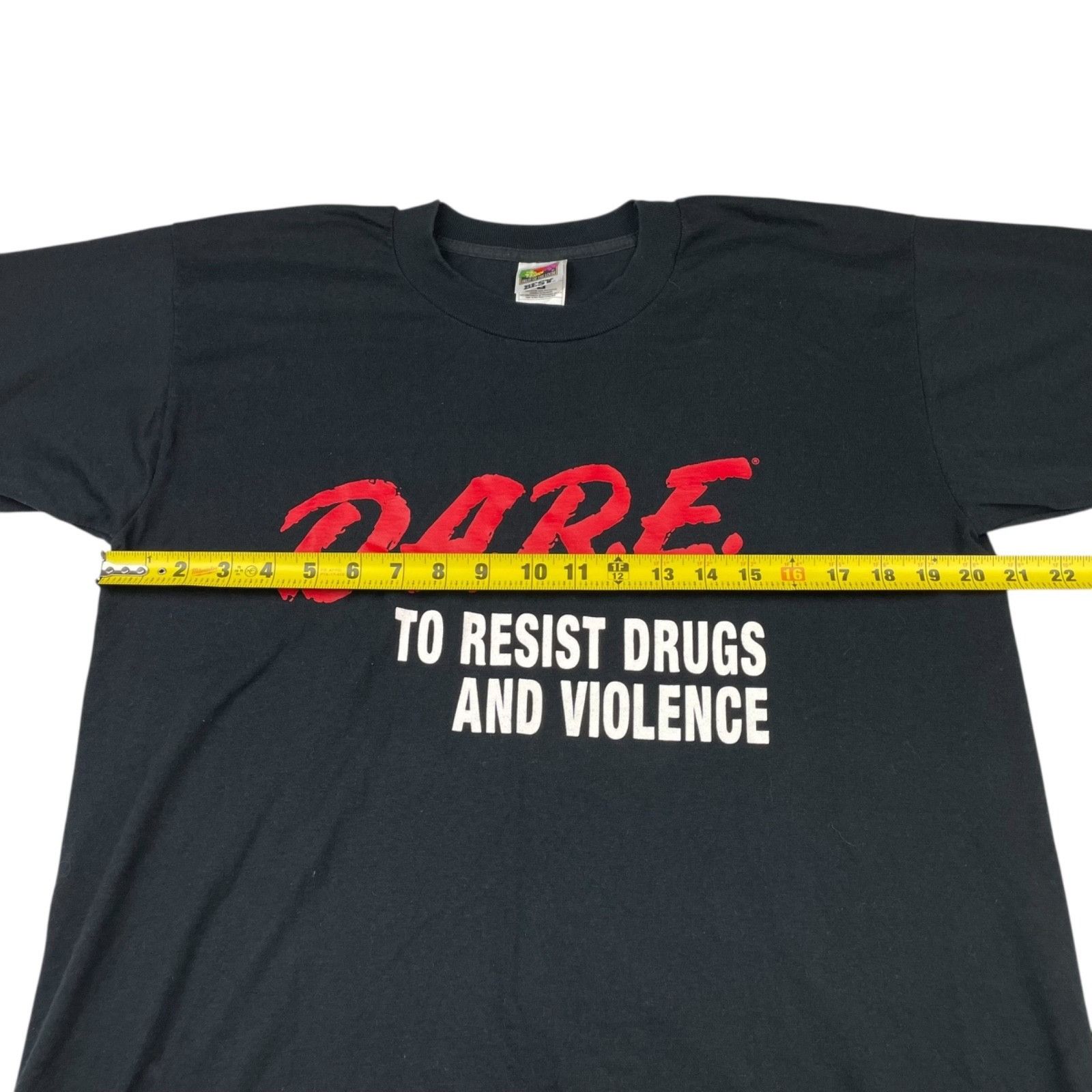 Other VTG DARE To Resist Drugs And Violence Men's Crewneck S/S T-S Size US L / EU 52-54 / 3 - 6 Thumbnail