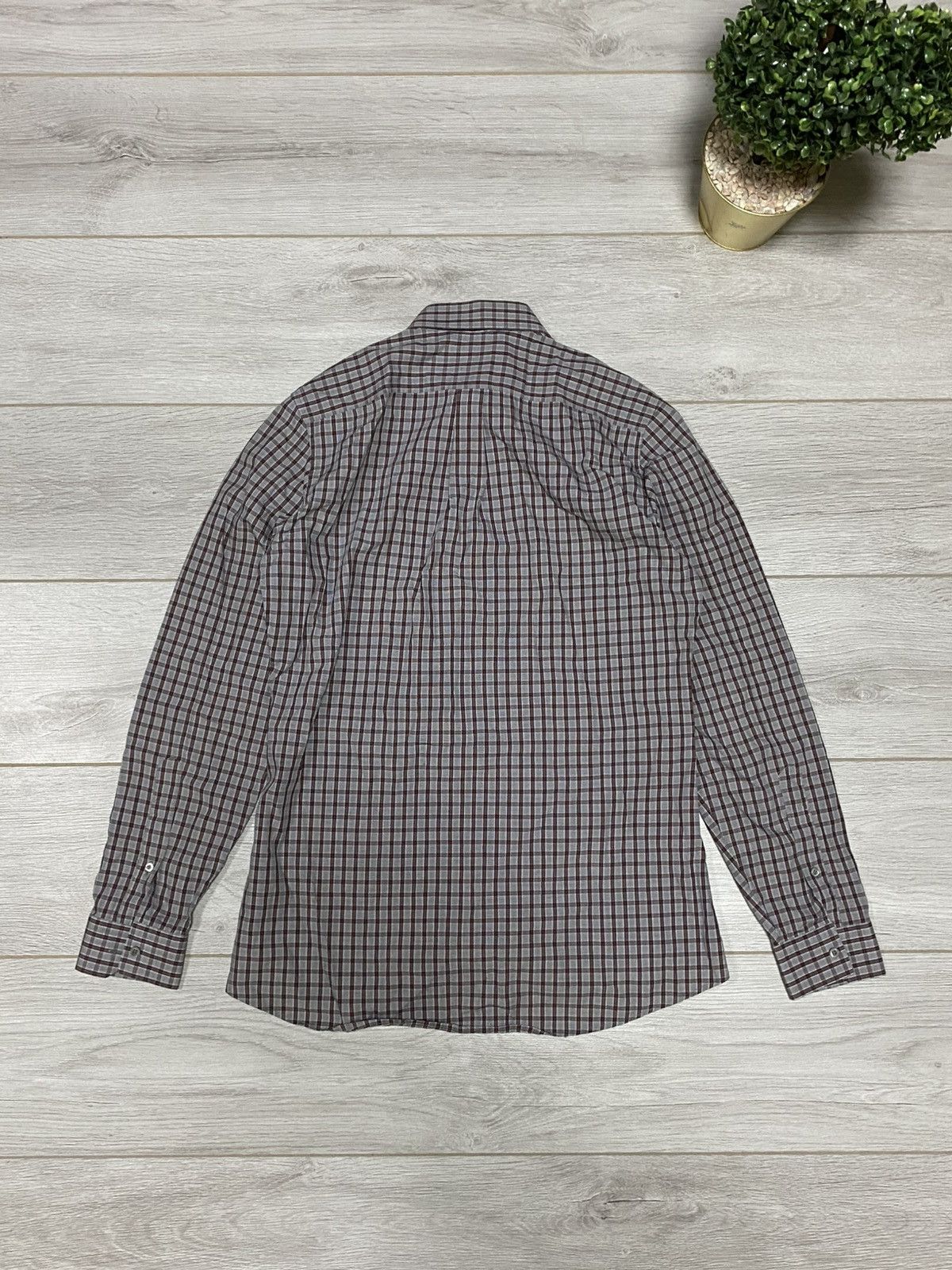 Gucci Gucci check shirt buttons up slim S-M Size US S / EU 44-46 / 1 - 11 Thumbnail