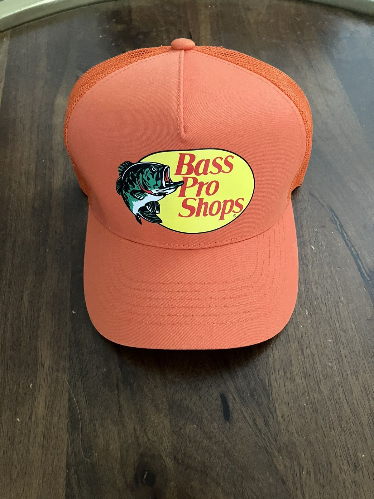 Bass Pro Shops Bass Pro Shops Orange Fish Trucker Hat Cap SnapBack Mesh Size ONE SIZE - 1 Thumbnail
