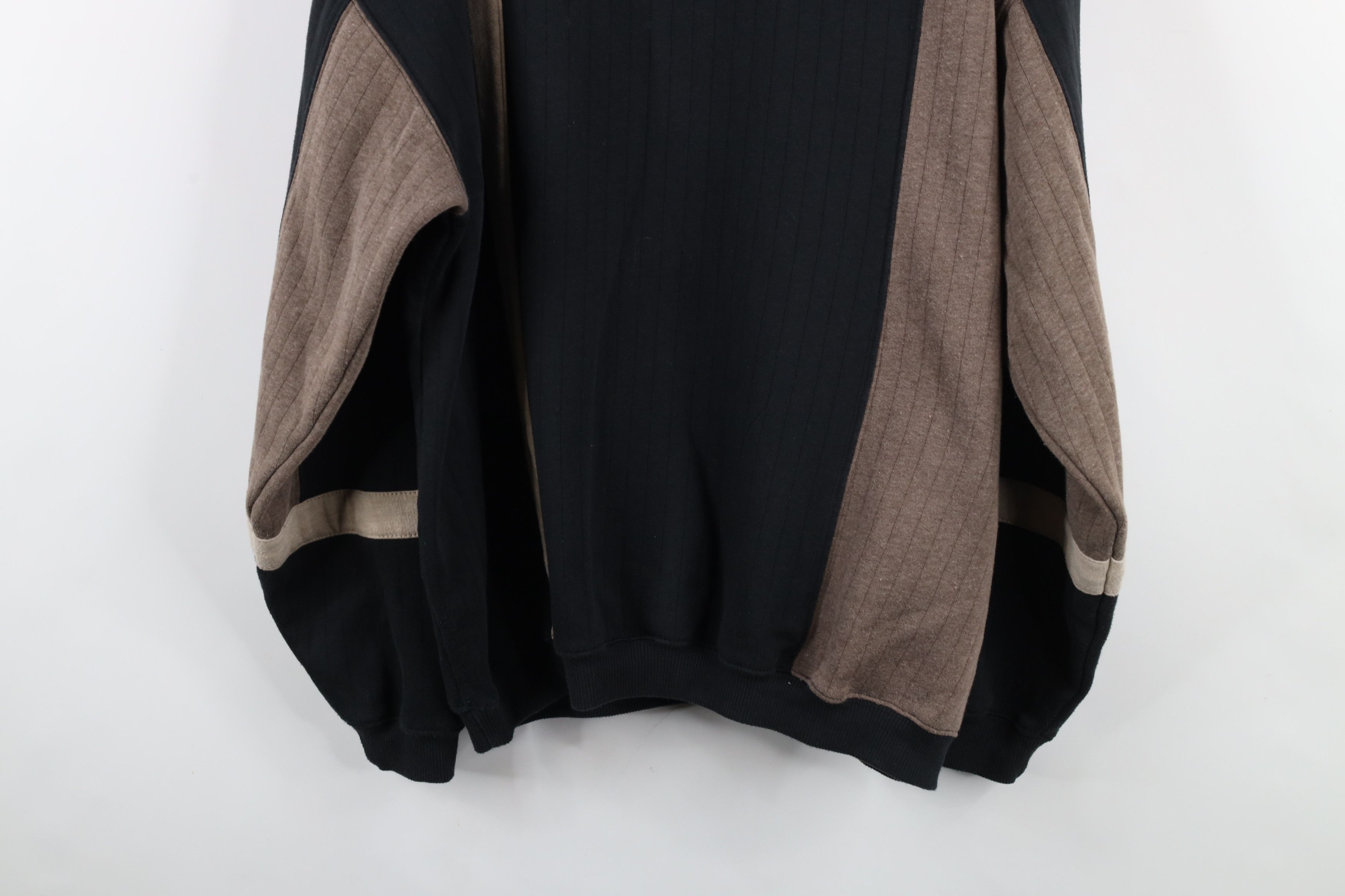 Vintage Vintage 90s Streetwear Block Collared Pullover Sweatshirt Size US XL / EU 56 / 4 - 11 Thumbnail