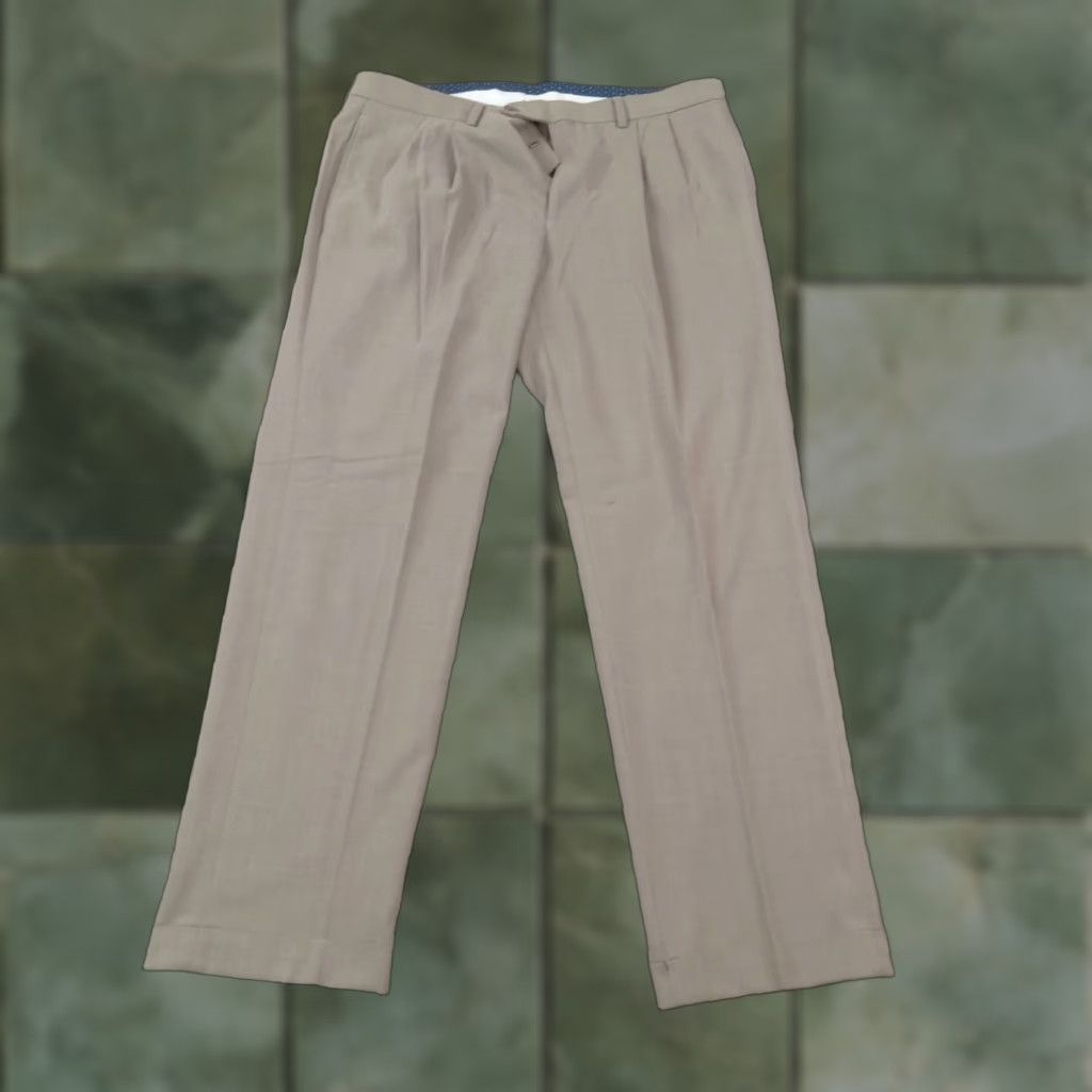 Ralph Lauren Lauren Ralph Lauren Mens 34x30 Brown Stretch Straight Dress Pants Size US 36 / EU 52 - 1 Thumbnail