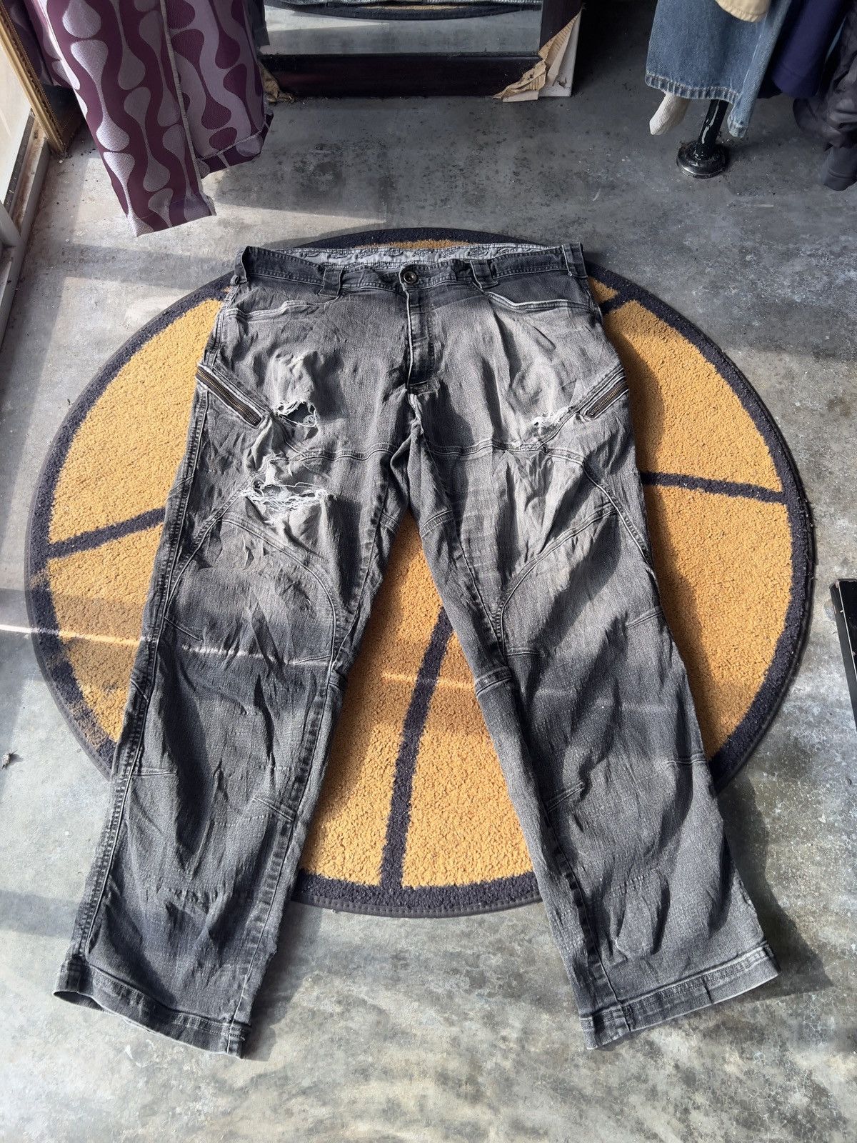 Dickies 🔥Vintage Dickies Distressed Denim Cargo Pant Size US 41 - 1 Thumbnail