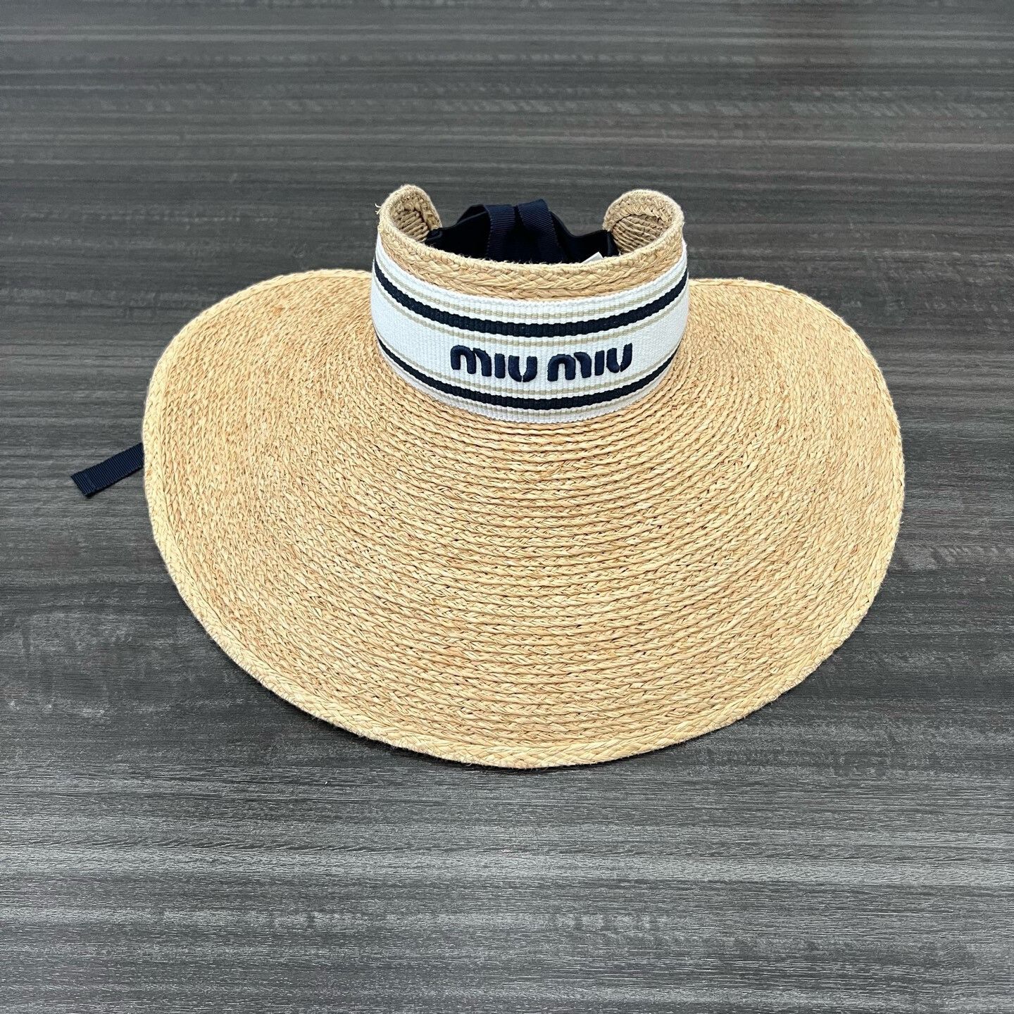 Miu Miu Miumiu Beige Straw Sun Hat S Size ONE SIZE - 1 Thumbnail