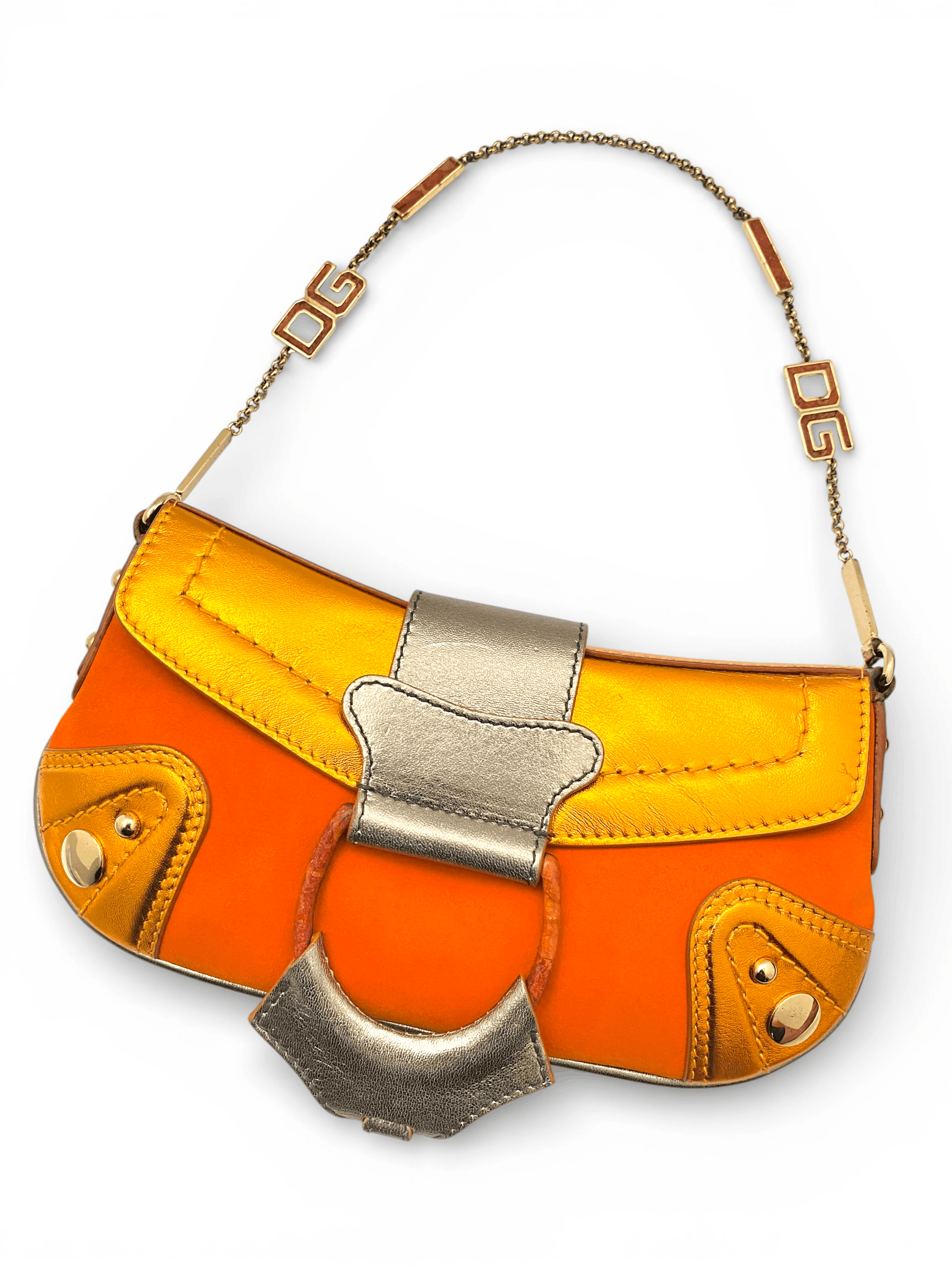 Dolce & Gabbana Dolce & Gabbana DG D-Ring Baguette Chain Shoulder Hand Bag Size ONE SIZE - 3 Thumbnail