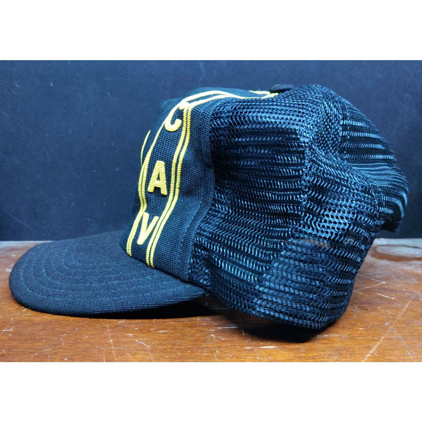 Vintage VINTAGE US Army Hat Adjustable Baseball Cap Yellow Men Adjustable US Army Pattern: Solid 1st Calvary USA made Size ONE SIZE - 2 Thumbnail