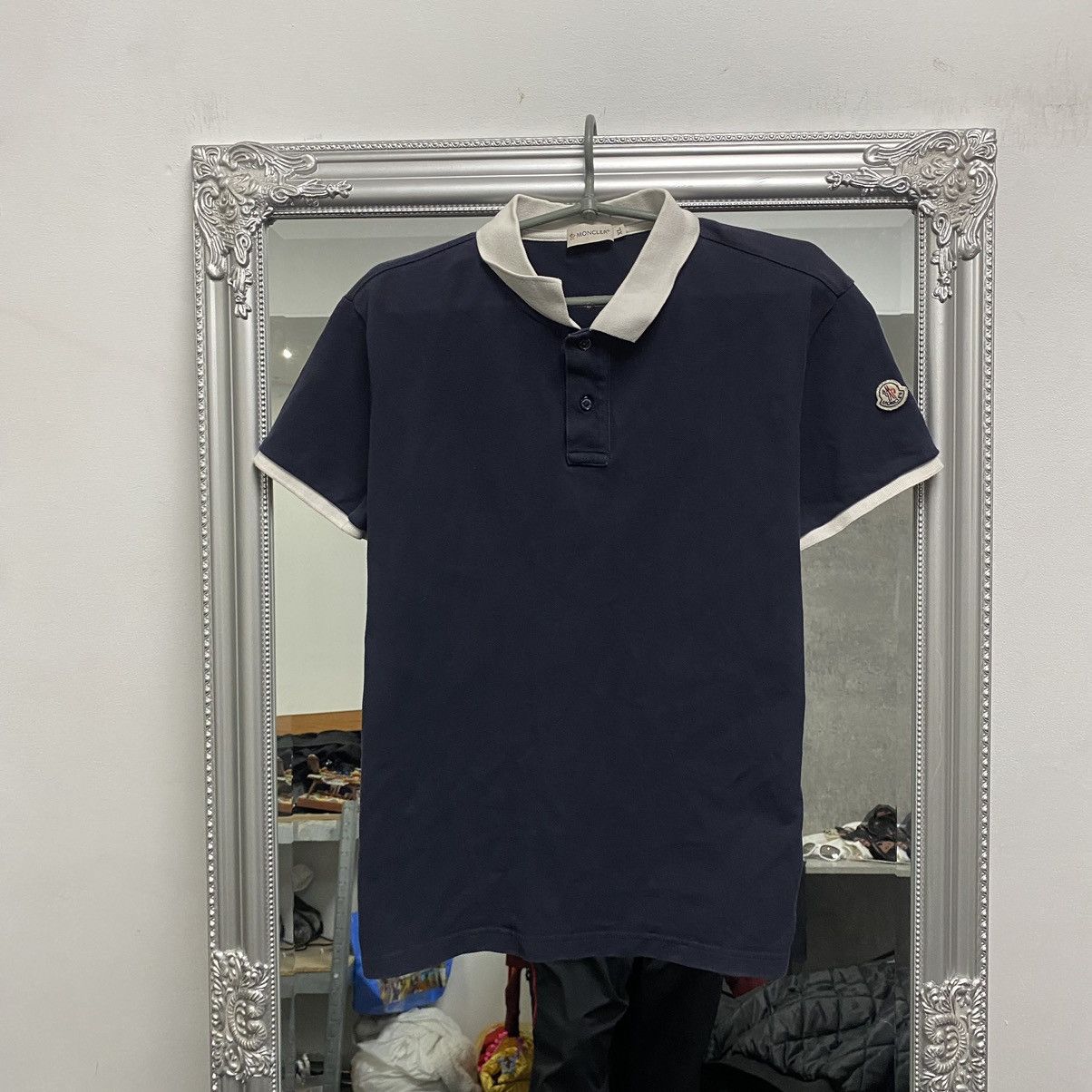 Moncler Moncler Polo Shirt Shoulders Logo Size US XL / EU 56 / 4 - 1 Thumbnail