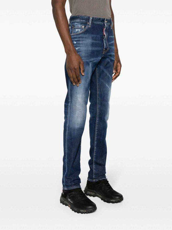 Dsquared2 o1mle0126 Cool Guy Skinny Jeans in Navy Blue Size US 32 / EU 48 - 2 Thumbnail