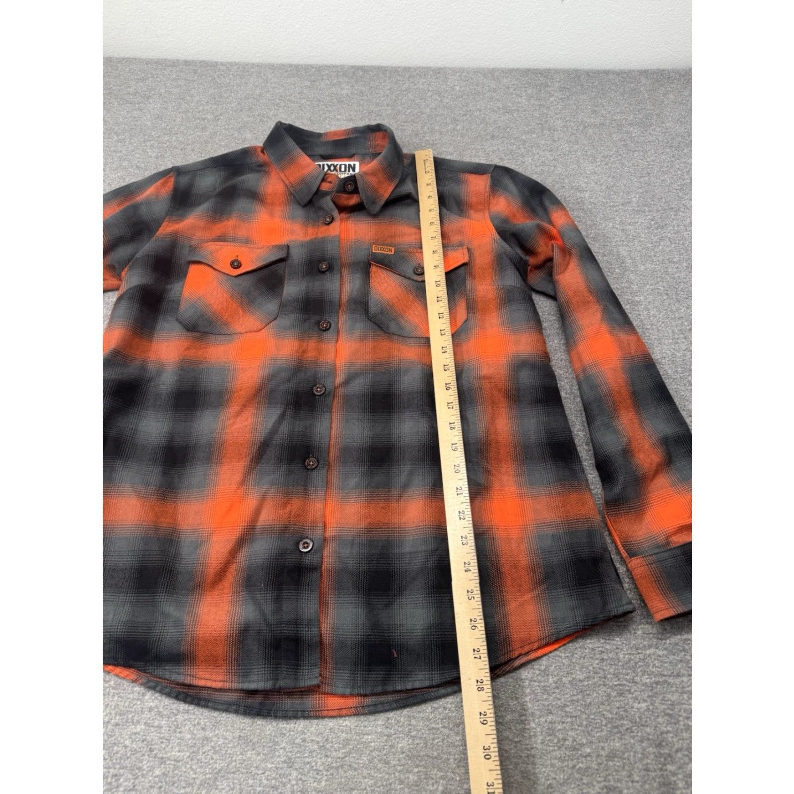 Vintage Dixxon Flannel Company Salem 13 Flannel Shirt Womens XL Orange / Black Button-Up Plaid Long Sleeve Womens Pockets Casual Vintage: No Size XL / US 12-14 / IT 48-50 - 3 Thumbnail