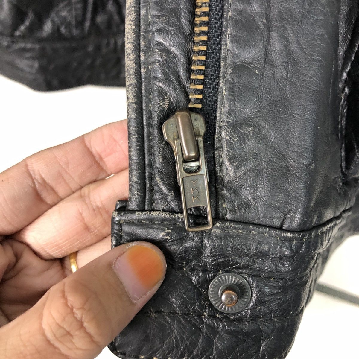 Japanese Brand 📌Vintage Biker Leather Jacket Partina Issey Miyake Size US M / EU 48-50 / 2 - 18 Thumbnail