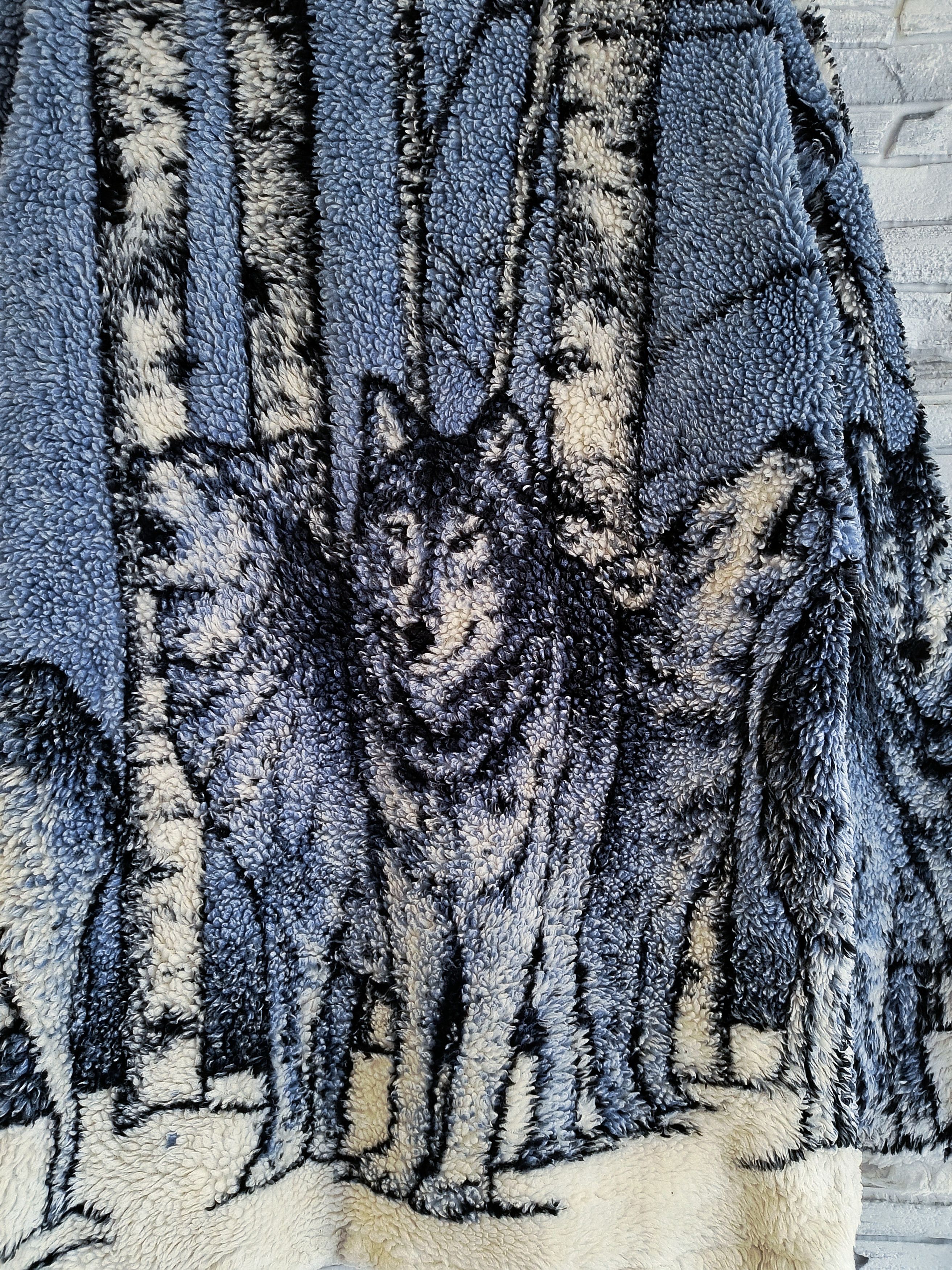 Vintage Vintage Wolf Print Fleece Jacket Size US M / EU 48-50 / 2 - 8 Thumbnail