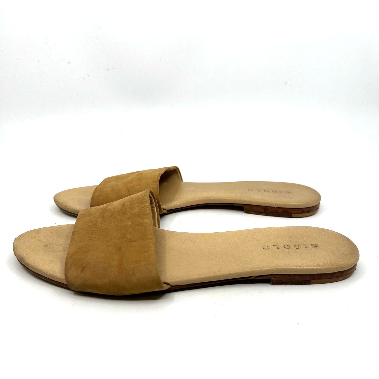 Nisolo Nisolo Isla Brown Suede Slide Sandals Women's 7.5 US Size US 7.5 / IT 37.5 - 2 Thumbnail