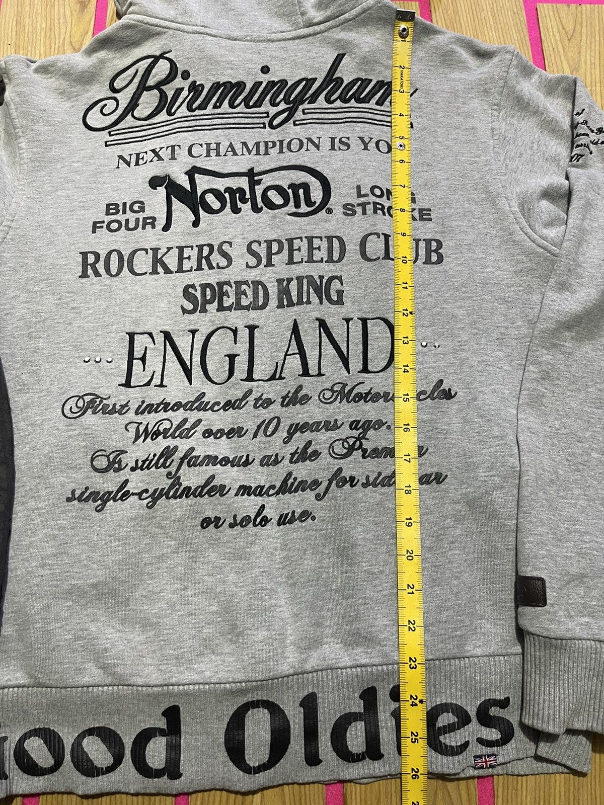 If Six Was Nine NORTON Y2K ZIPPER HOODIE with full embroidery motif Size US L / EU 52-54 / 3 - 17 Thumbnail