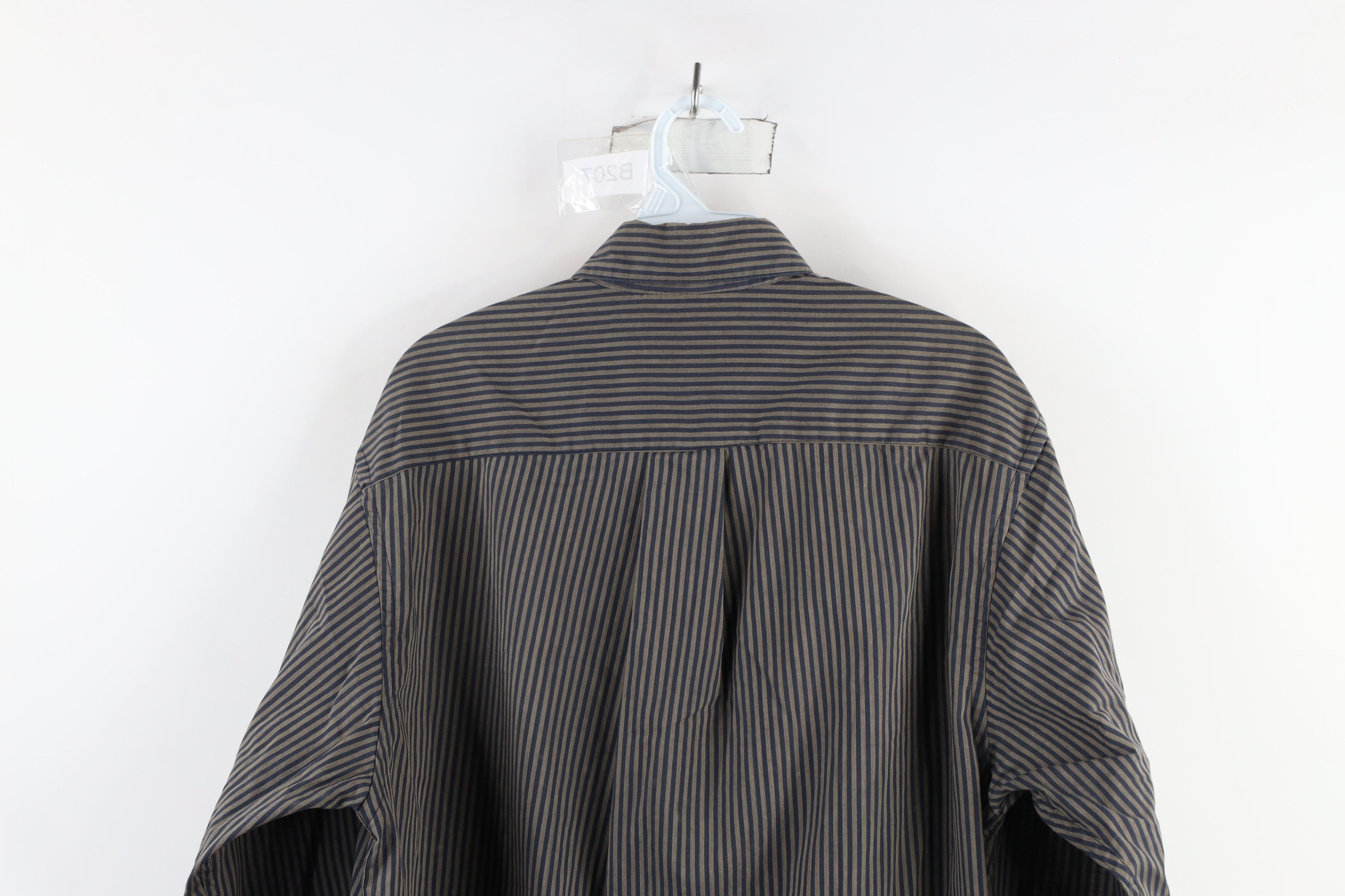 Vintage Vintage 90s Streetwear Striped Collared Button Down Shirt Size US M / EU 48-50 / 2 - 10 Thumbnail