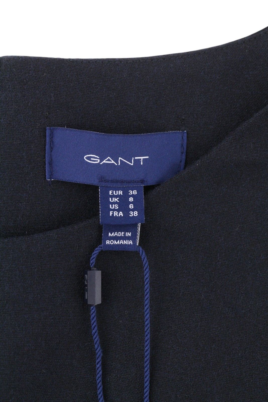 Gant FLANNEL FLARE EU36 Blue Wool Blend Mini Dress 84957 Size S / US 4 / IT 40 - 6 Thumbnail