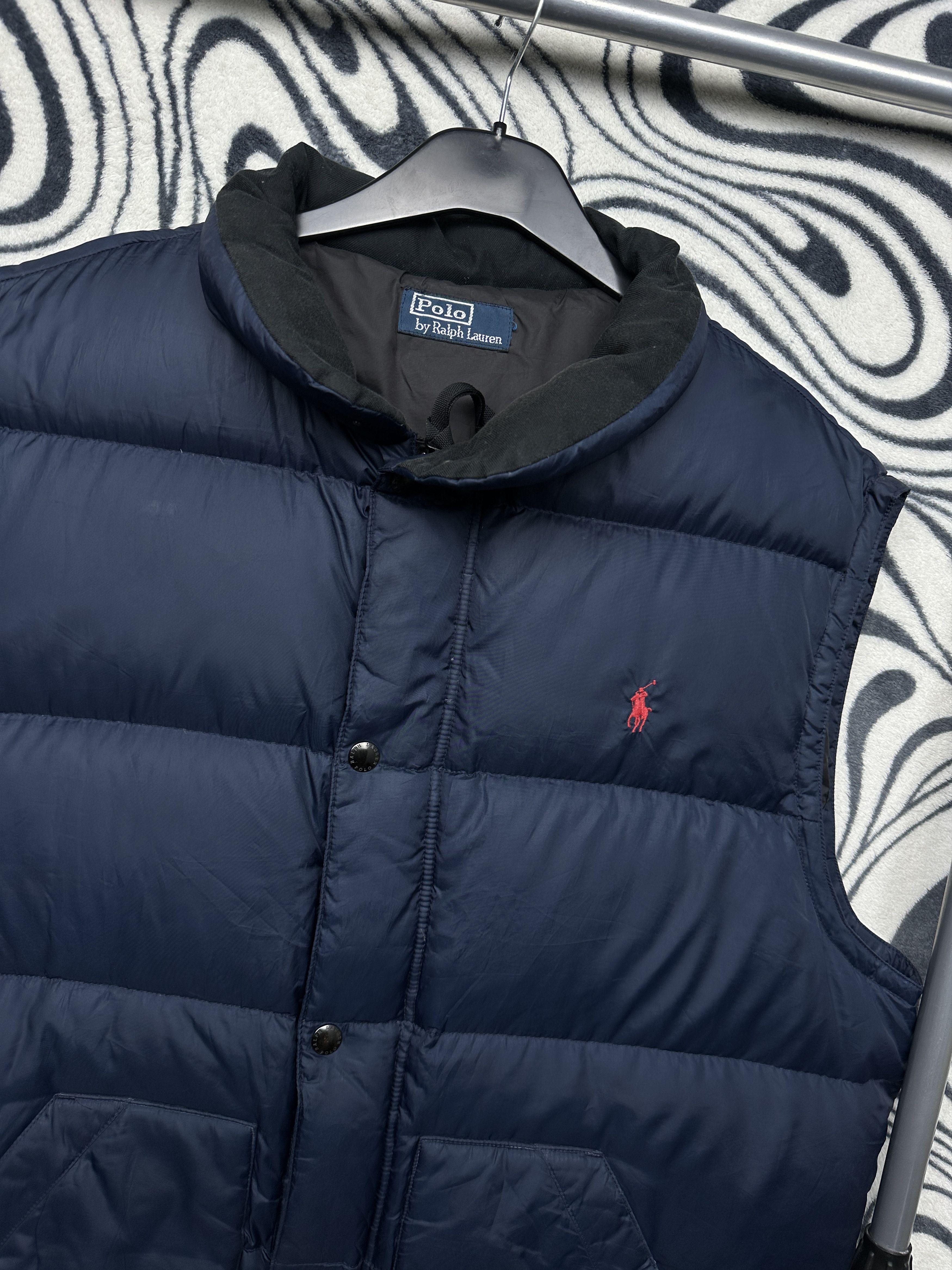 Polo Ralph Lauren Polo Ralph Lauren Distressed Mens Down Vest Size US XL / EU 56 / 4 - 2 Thumbnail