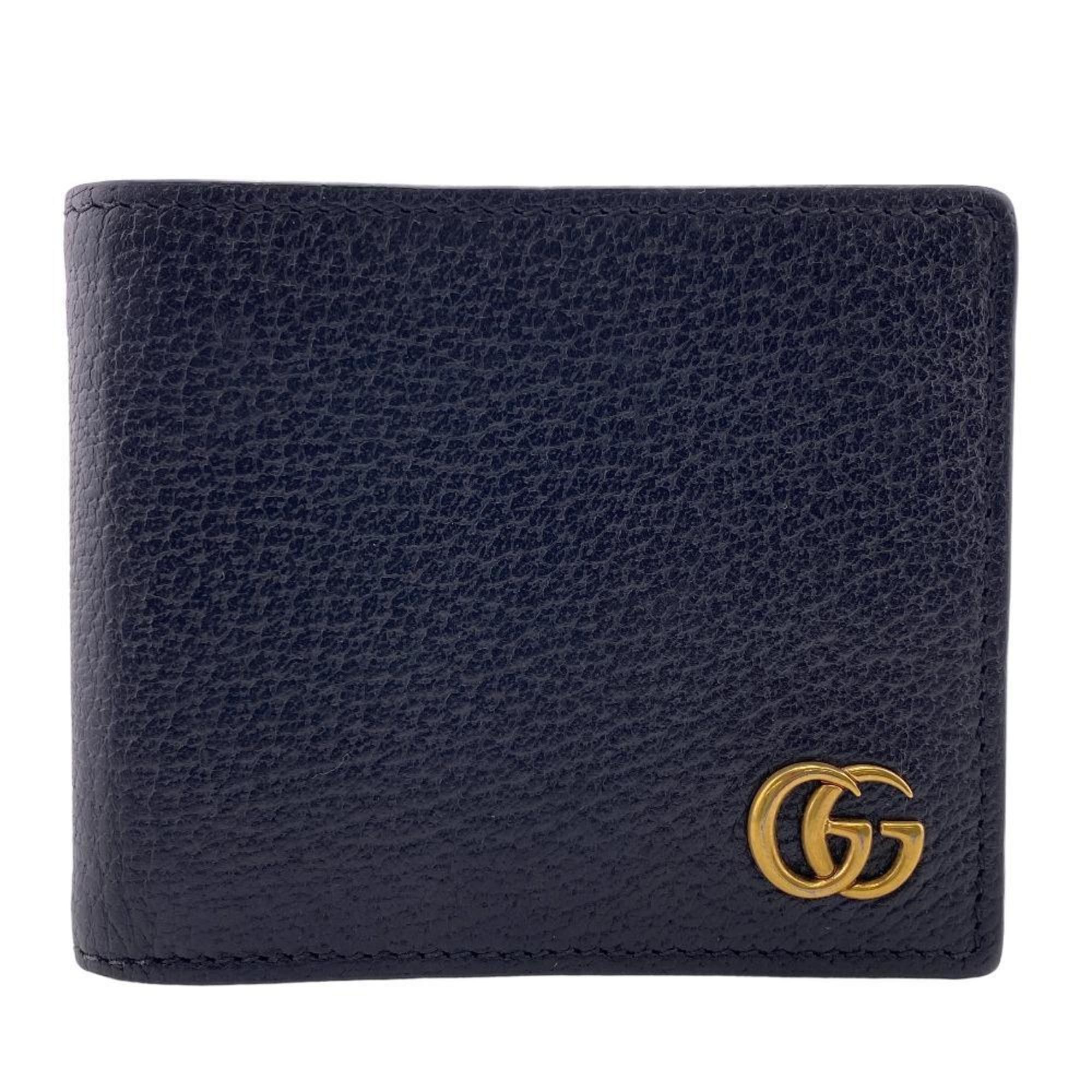 image of Gucci 428726 Billfold GG Marmont Bi-Fold Wallet Leather Men's Z0006587