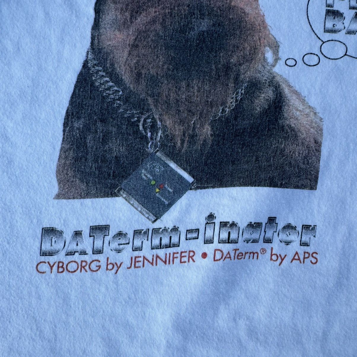 Apple × Stussy × Vintage Vintage 90s White Terminator Humor Single Stitch Tee XL Size US XL / EU 56 / 4 - 3 Thumbnail