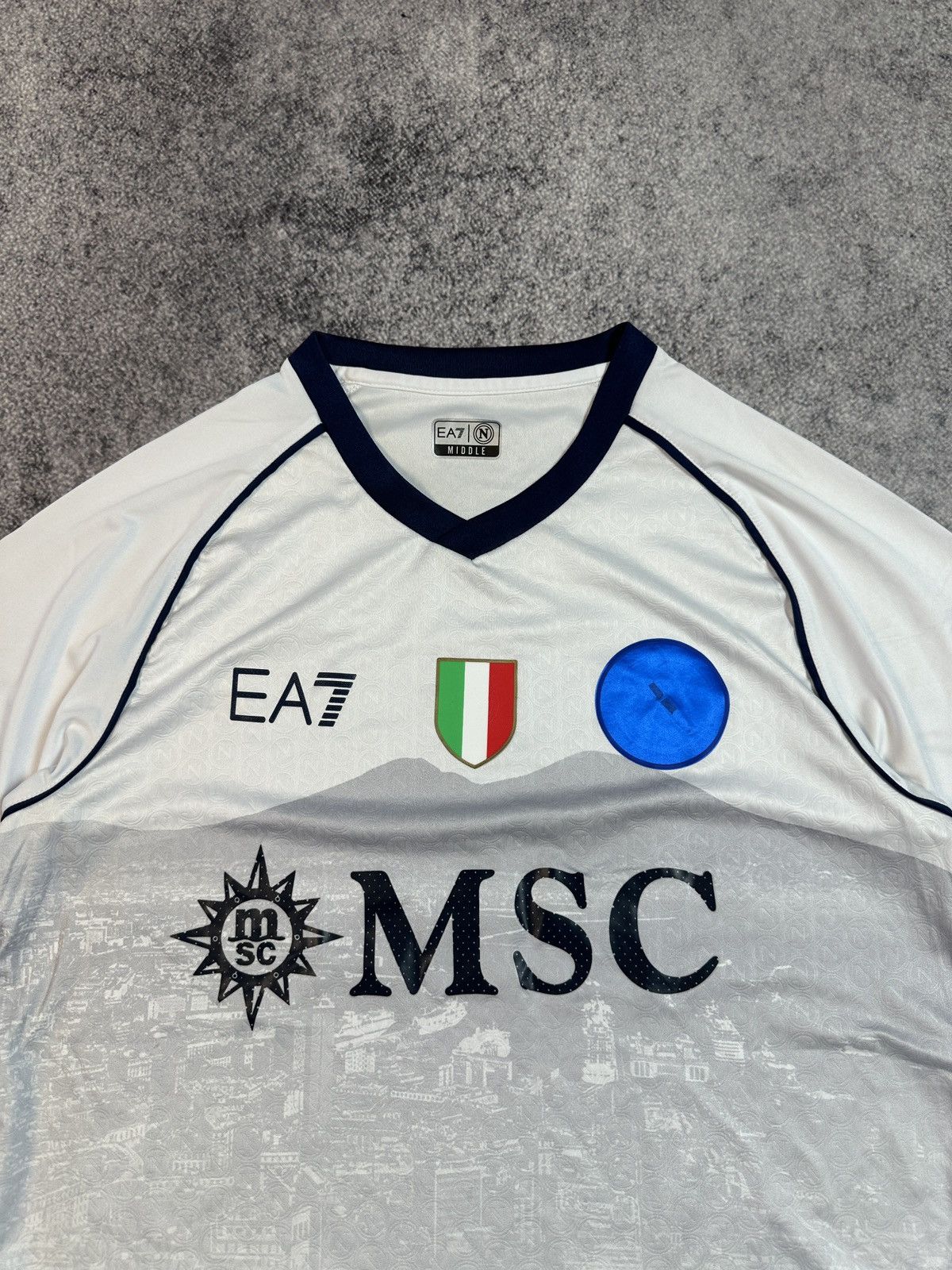 Emporio Armani Emporio Armani EA7 Napoli Soccer Jersey Blokecore Style M Size US M / EU 48-50 / 2 - 2 Thumbnail
