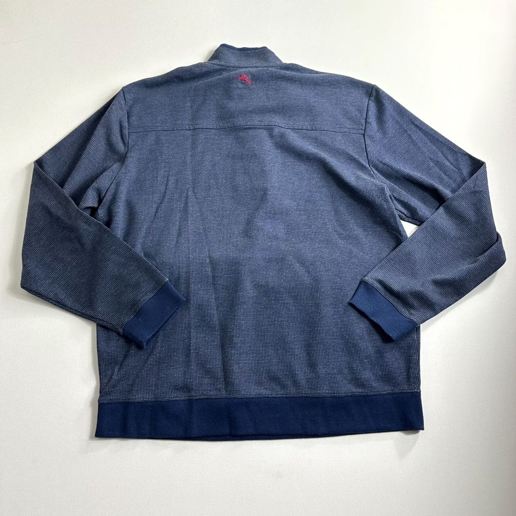 Tommy Bahama Tommy Bahama Quarter 1/4 Snap Pullover Sweater Blue Mens Large Casual Shirt Size US L / EU 52-54 / 3 - 2 Thumbnail