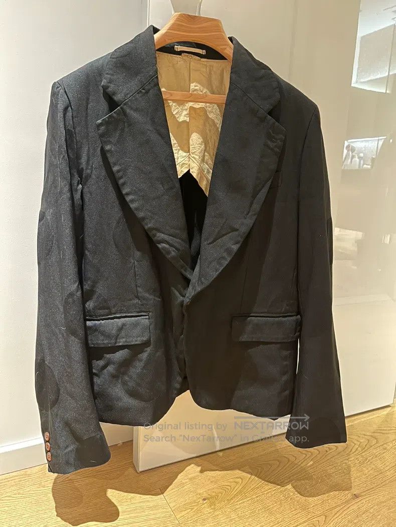 Comme des Garcons Comme Des Garcons Polka Dot Blazer with Wrinkled Distresse Size US L / EU 52-54 / 3 - 1 Thumbnail